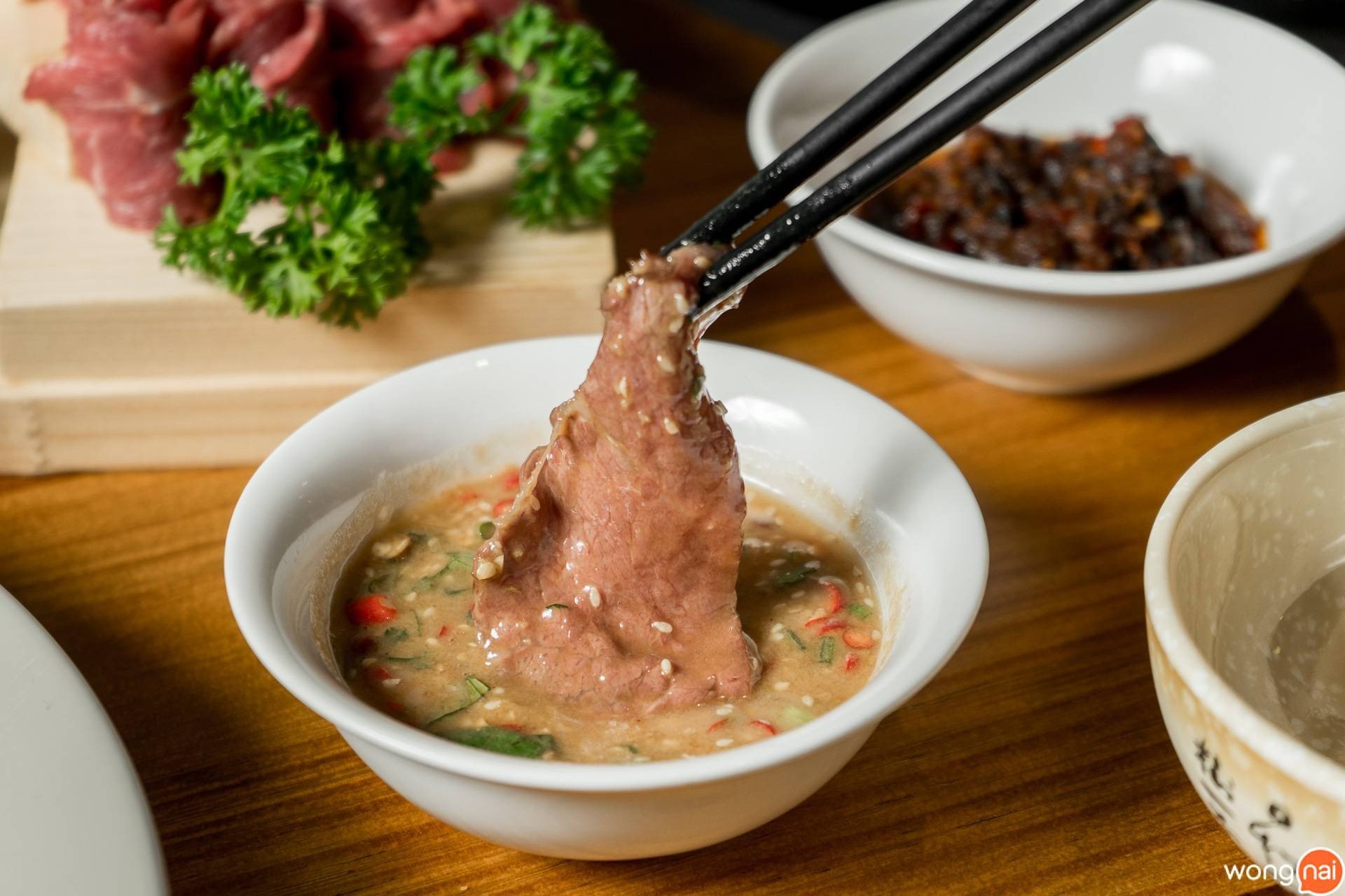 น้ำจิ้มของ “Treasure Beef Shabu”