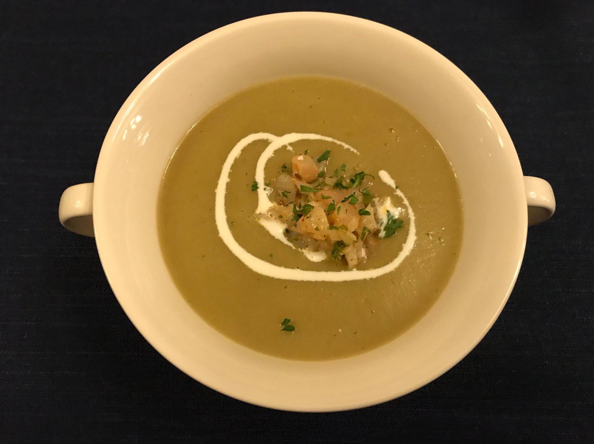 Potato & Garlic Chives Soup ร้าน Red Brick Kitchen by Chef Aue Wongnai