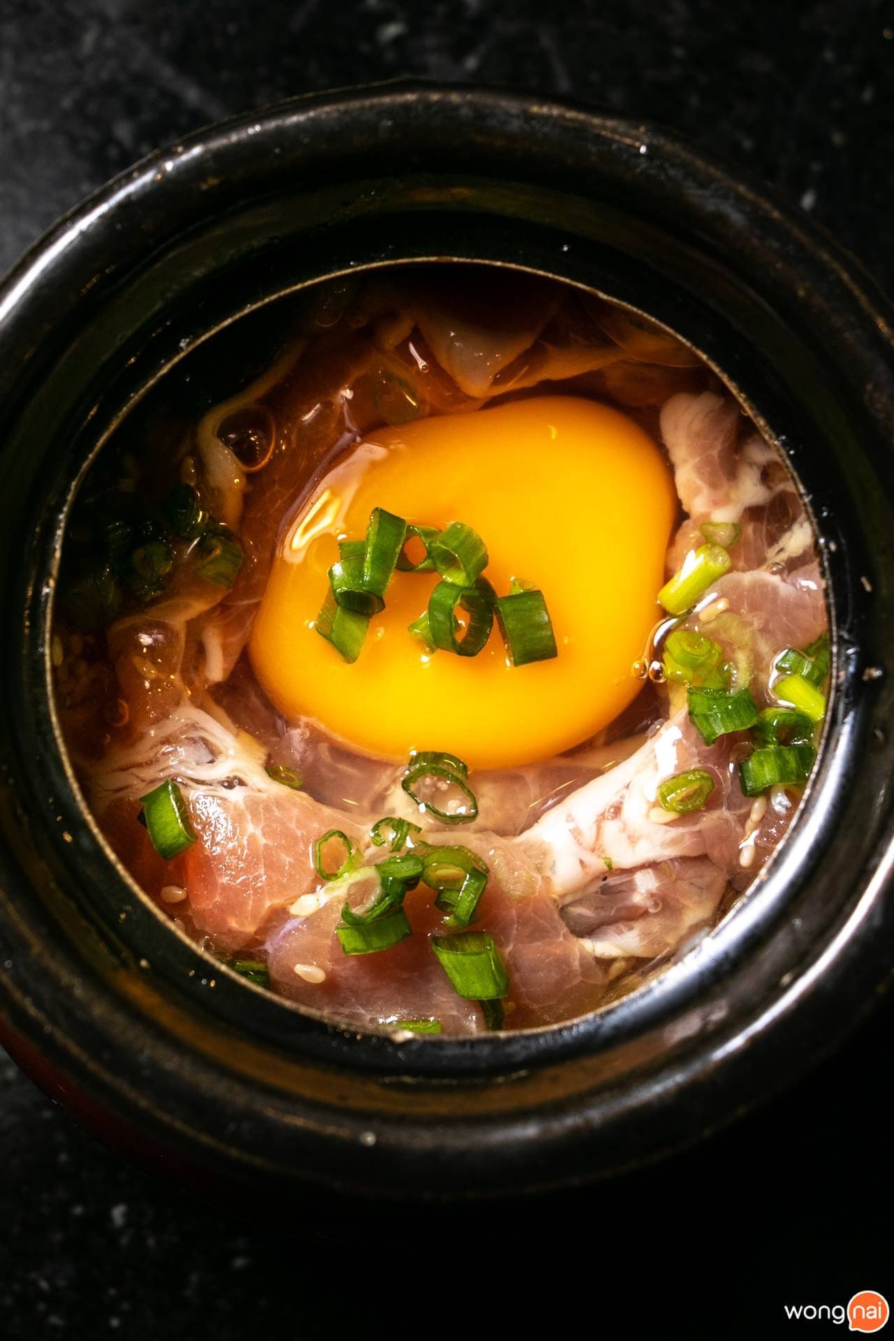 เมนู “เนื้อ / หมู หมักตุ่ม” ของร้าน "Evaime"