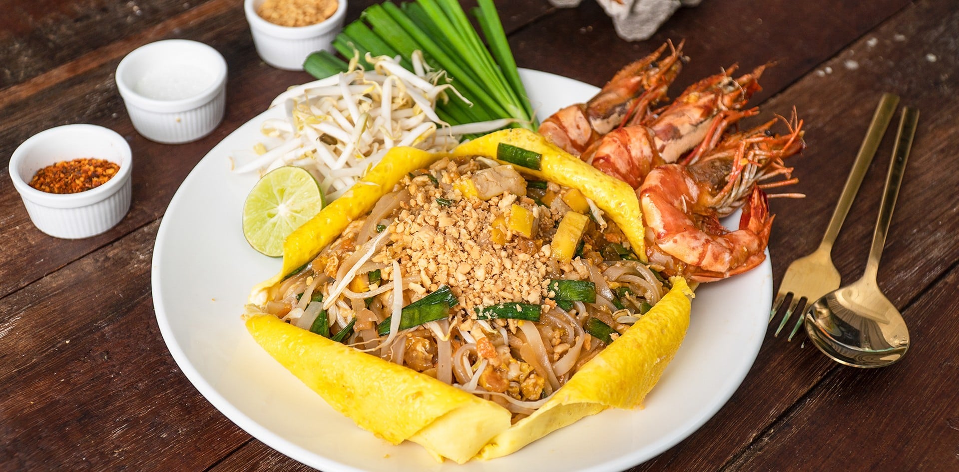 Easy authentic Pad Thai with egg wrap recipe!