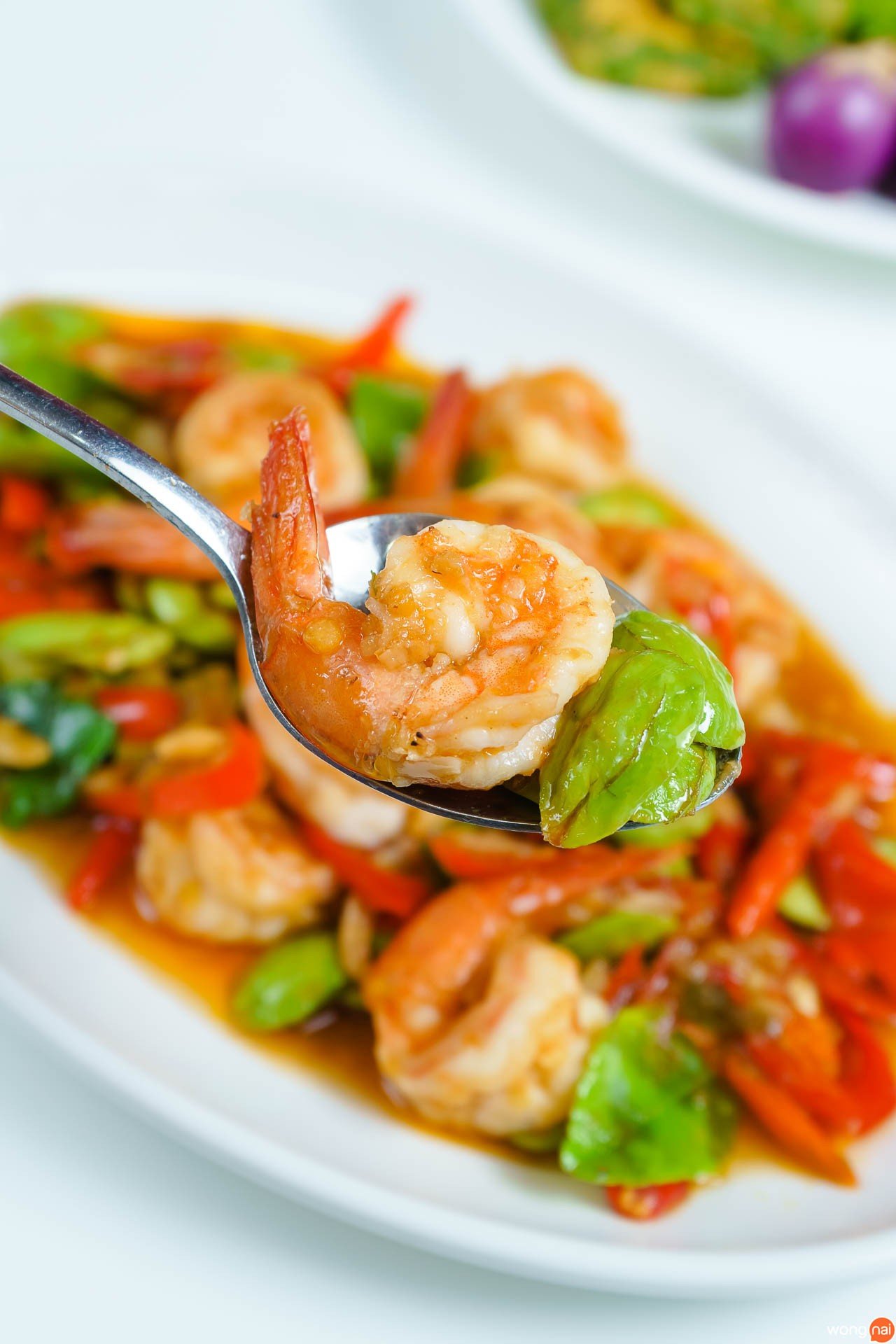 กุ้งผัดกะปิสะตอ
