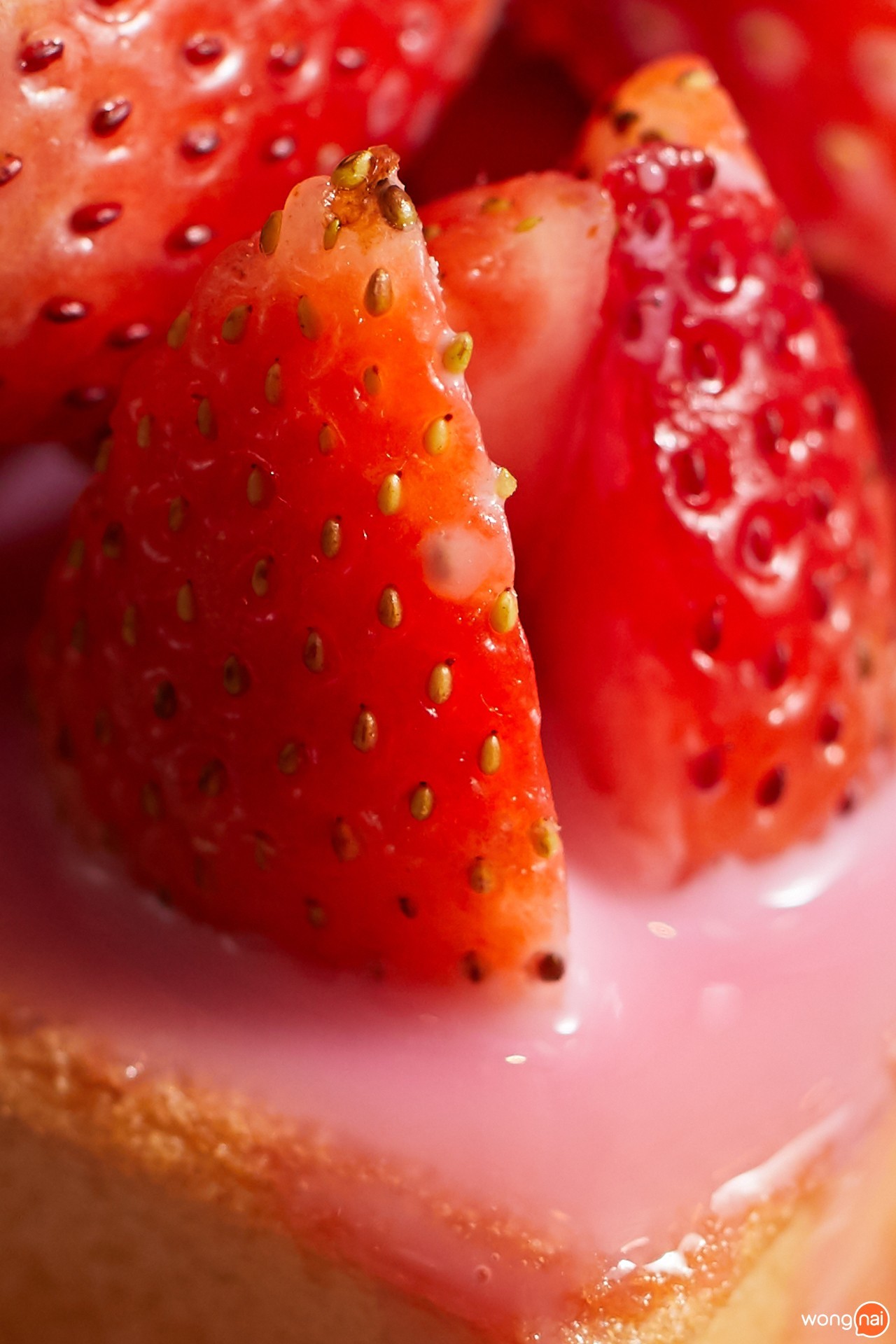 เมนู Strawberry Pink Milk Toast ของร้าน “Swensen's”