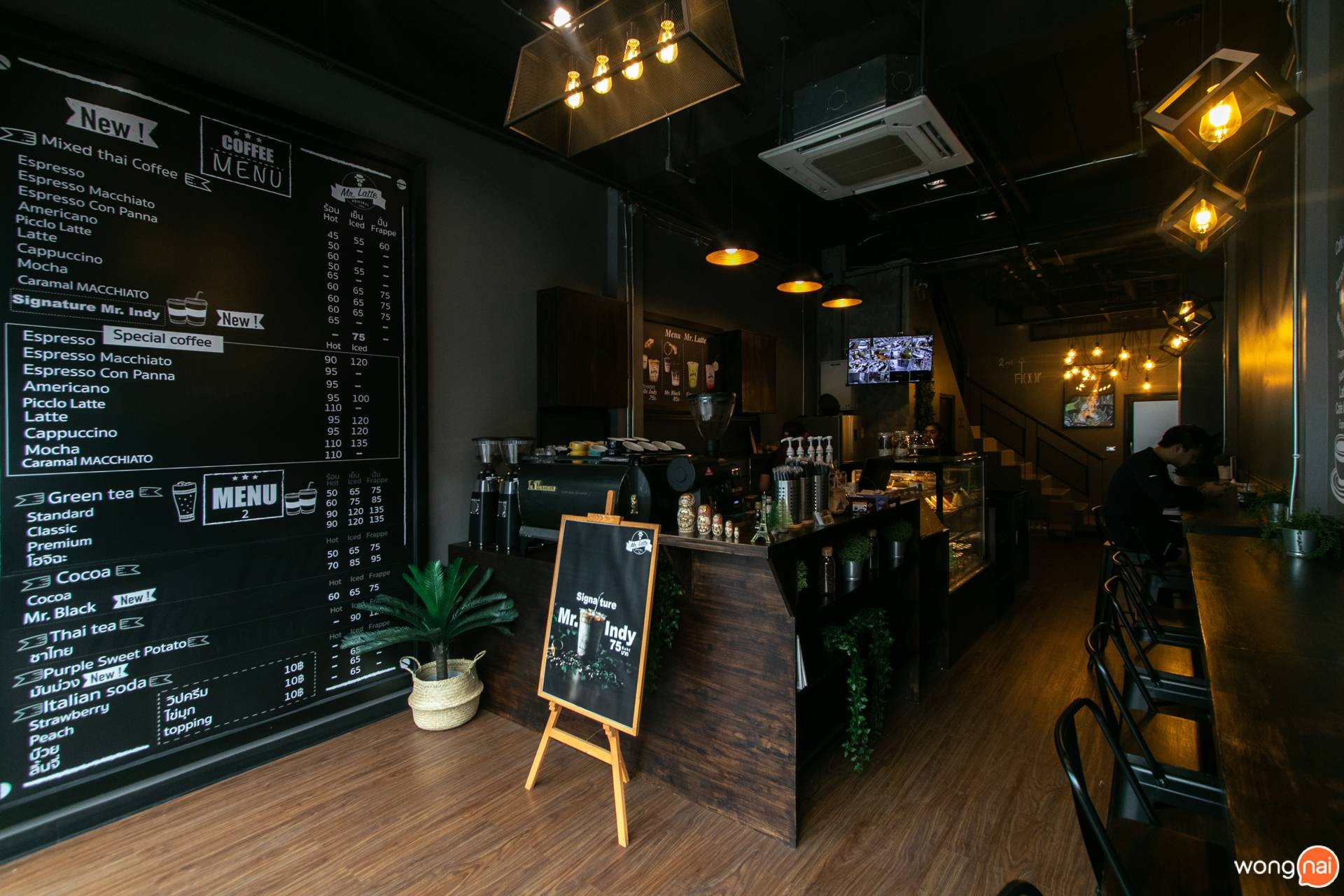 บรรยากาศภายใน ของร้าน Mr.Latte