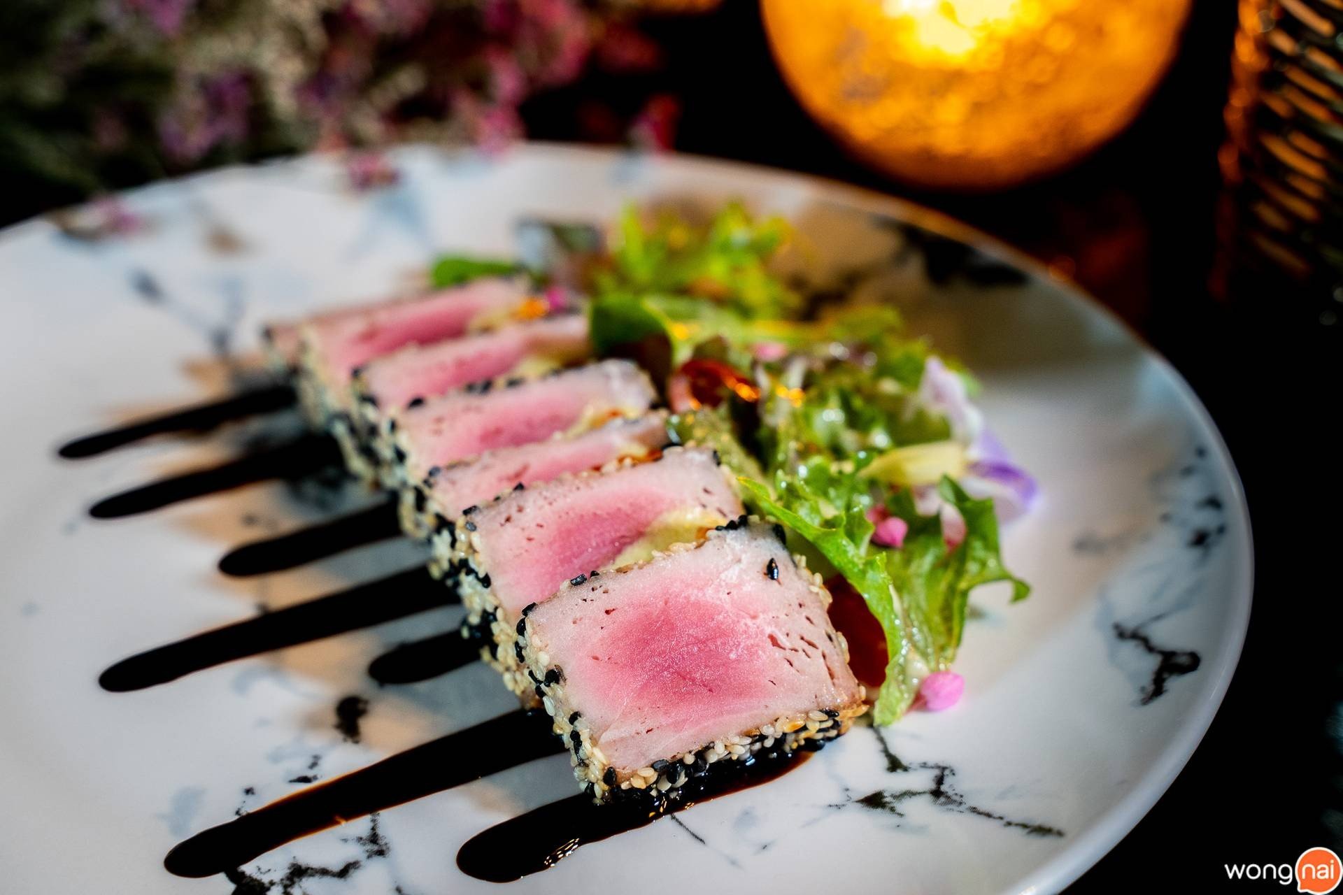 Seasame Seared Tuna ร้าน Holy Grail หาดใหญ่