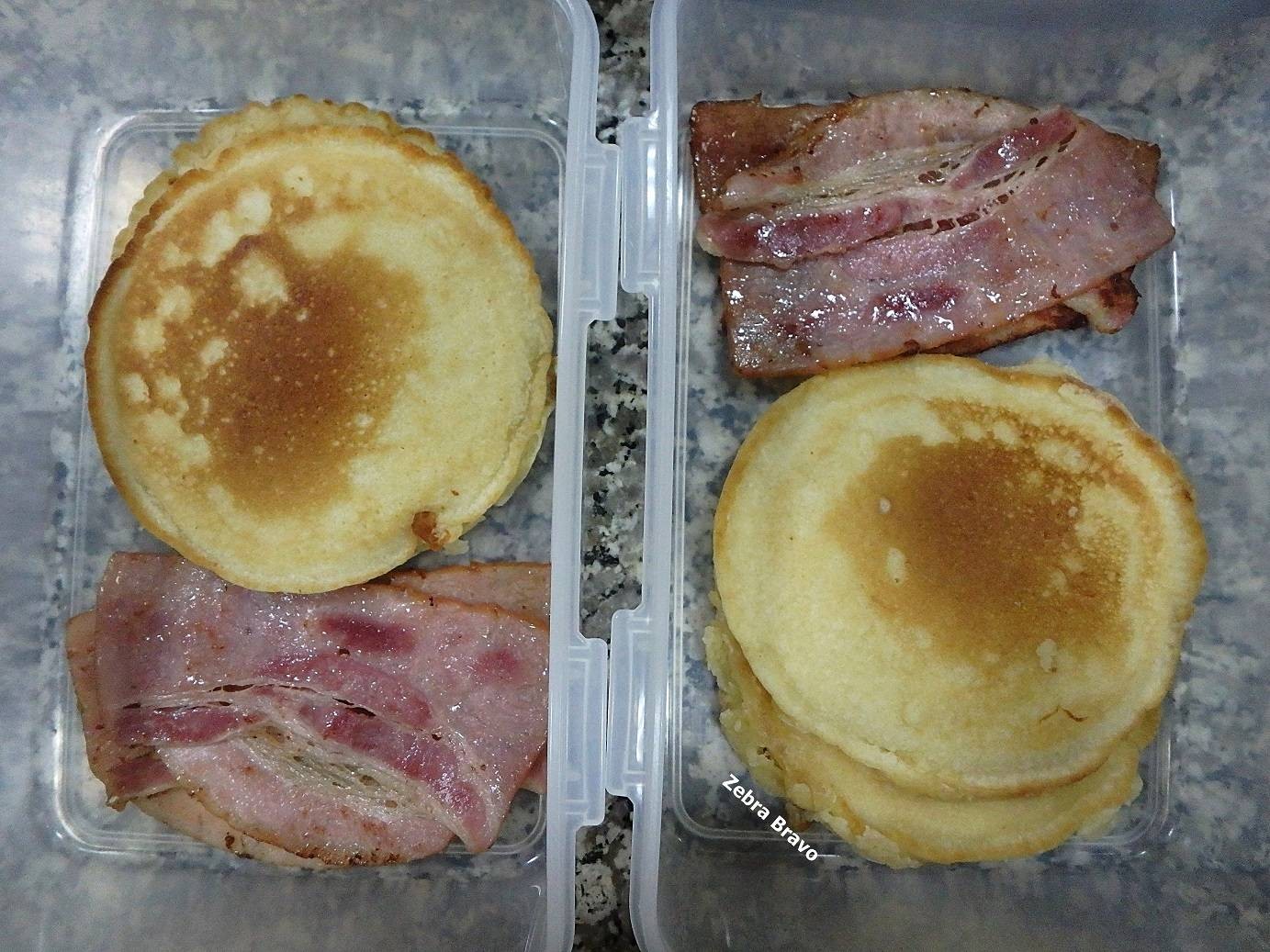 Pancakes with bacon
