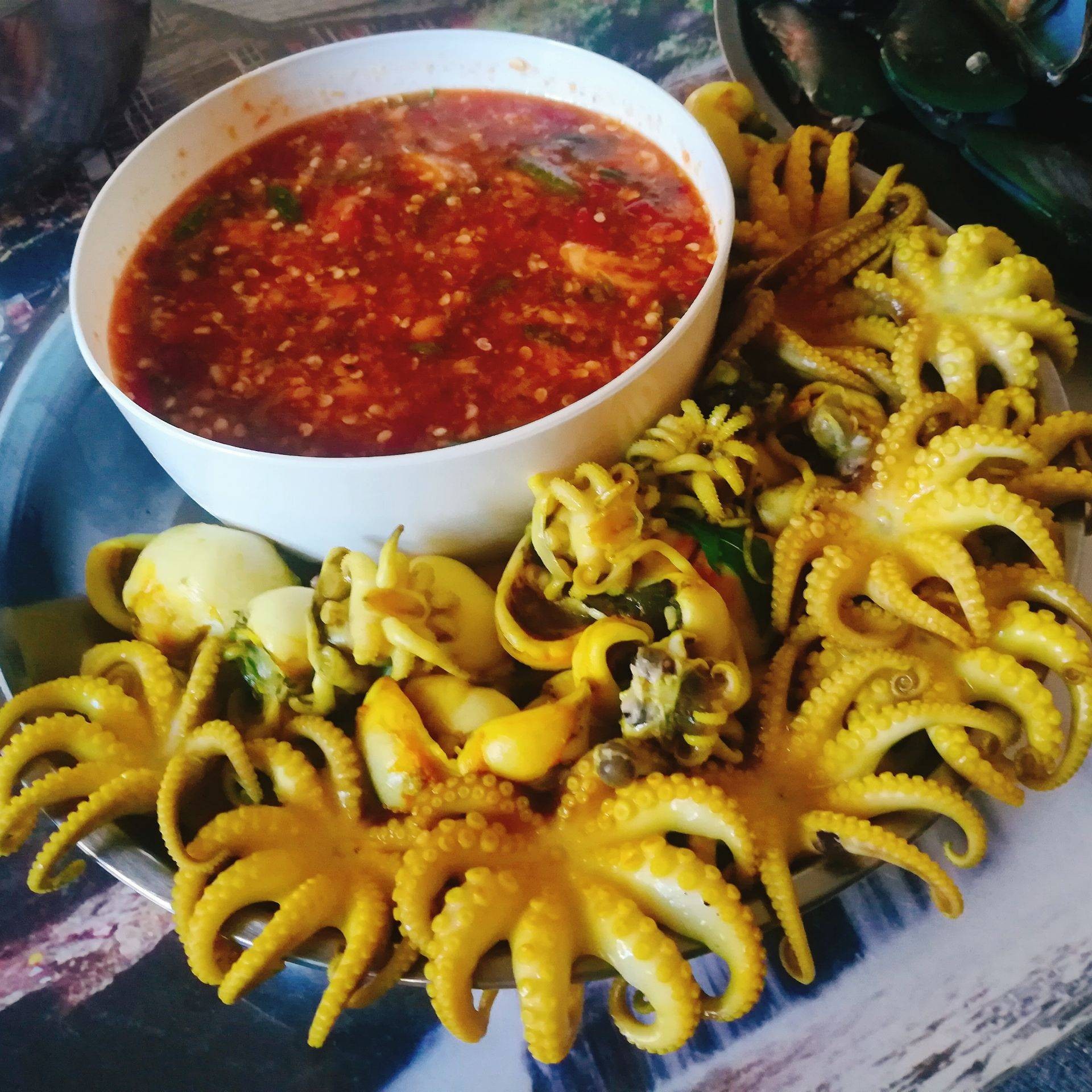 หมึกย่างซอสซีฟู้ด