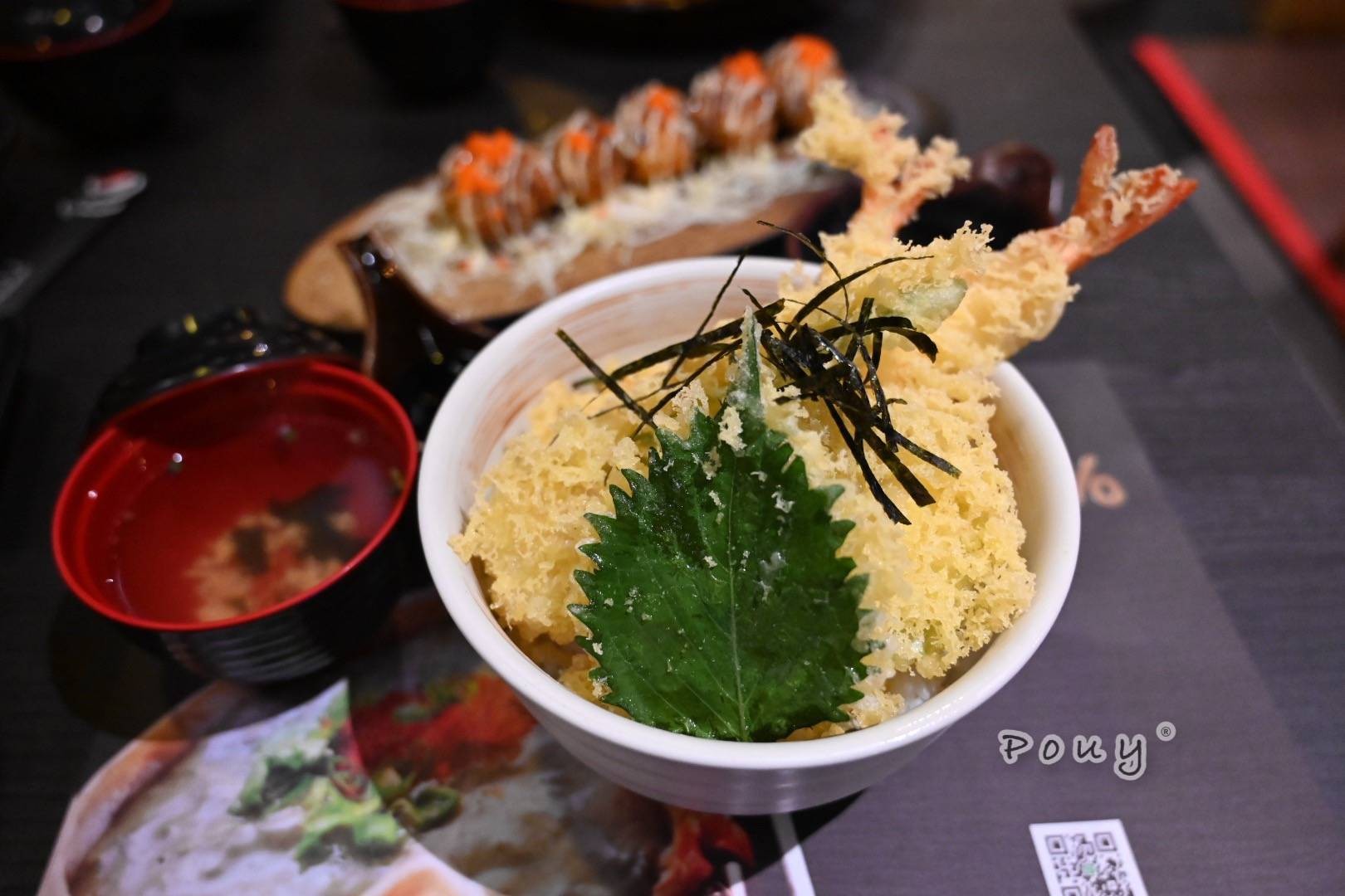 Ebi tempura Don • ข้าวหน้ากุ้งเทมปุระทอด พร้อมผักรวมทอดอีก3อย่าง ร้าน