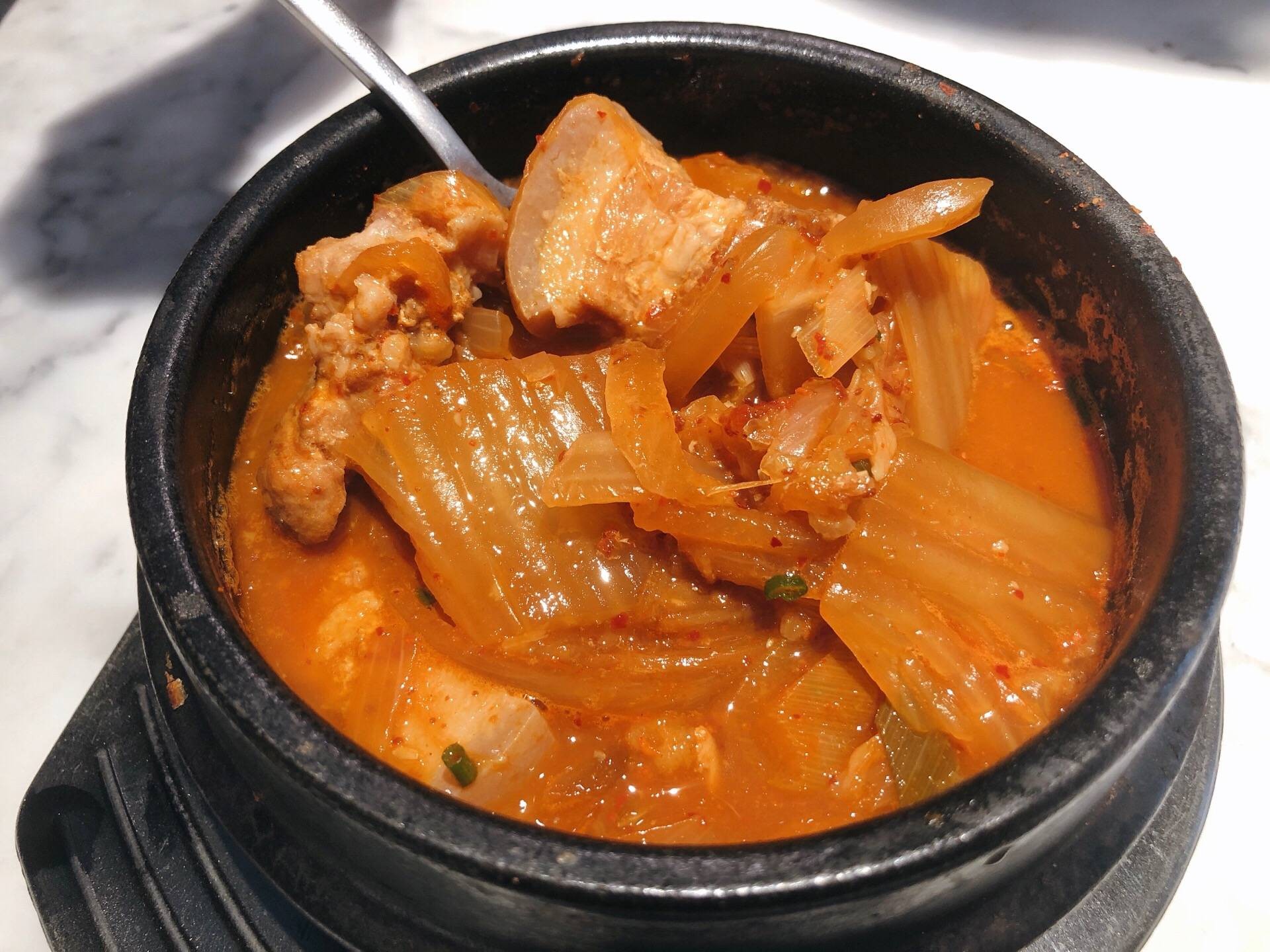 Kimchi Pork Belly Stew ร้าน Hasul Korean Cafe And Restaurant Wongnai