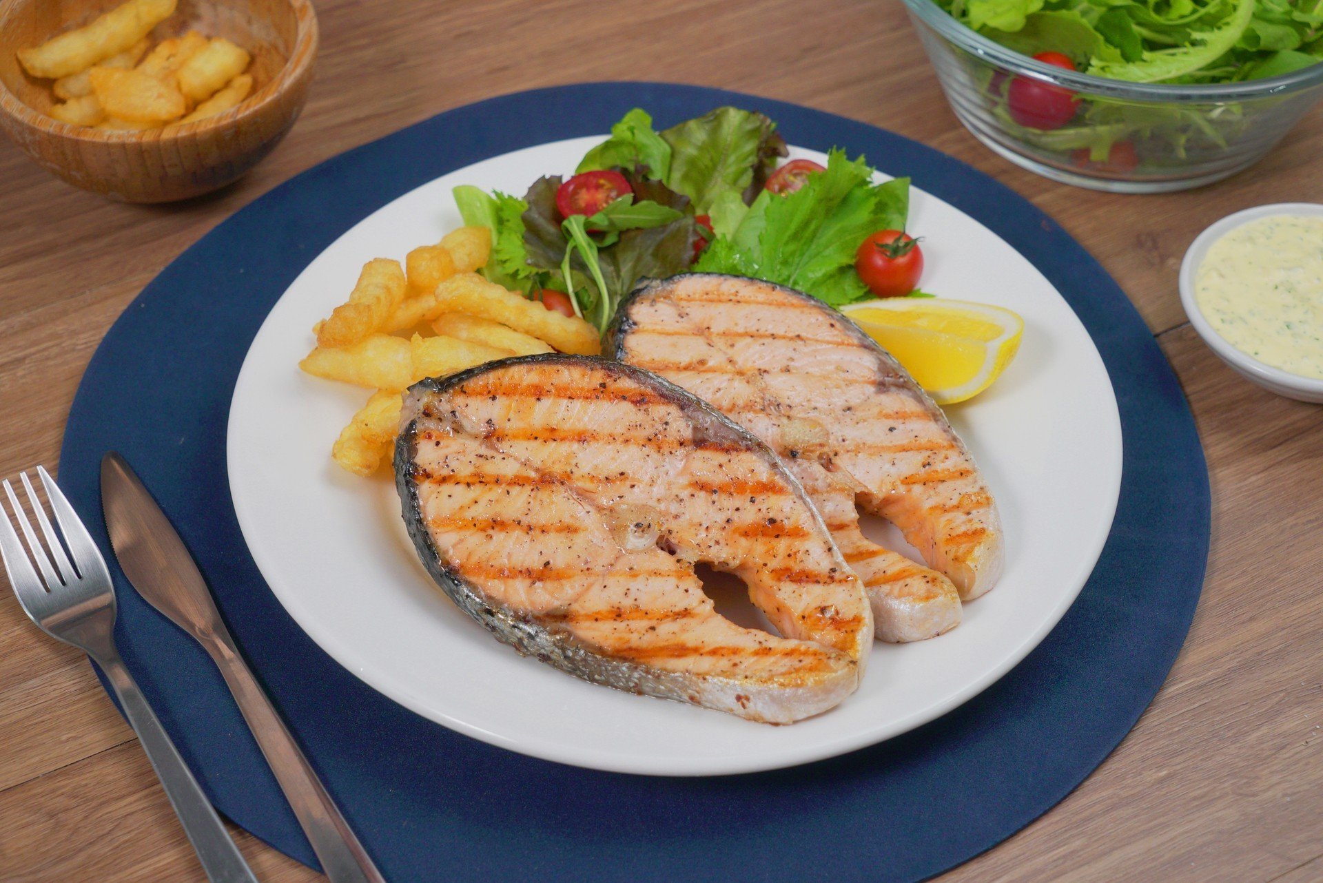 สเต๊กปลาแซลมอน สเต๊กปลาแซลมอน