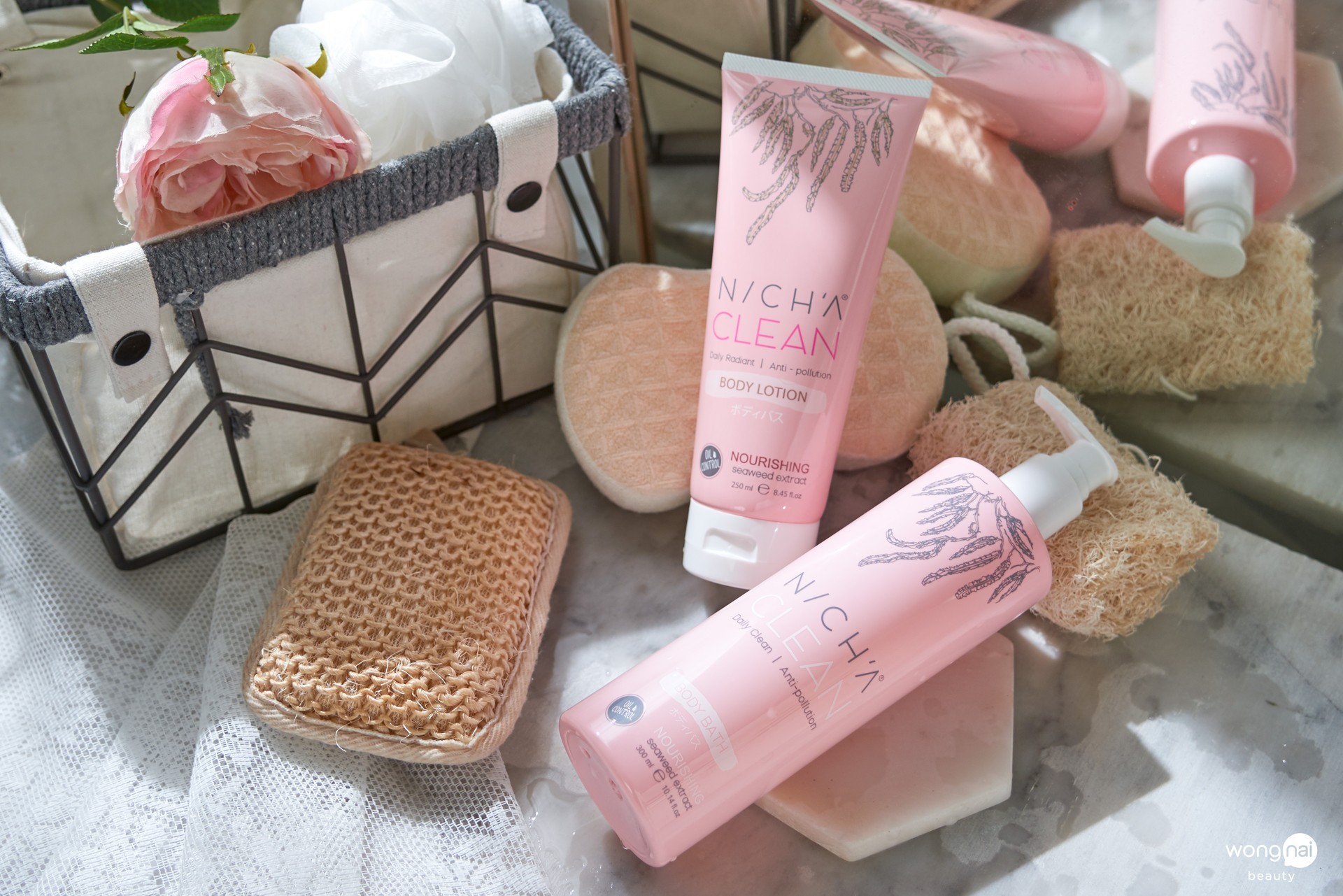 ครีมอาบน้ำ, โลชั่น, ผิวขาว, Nich A Clean