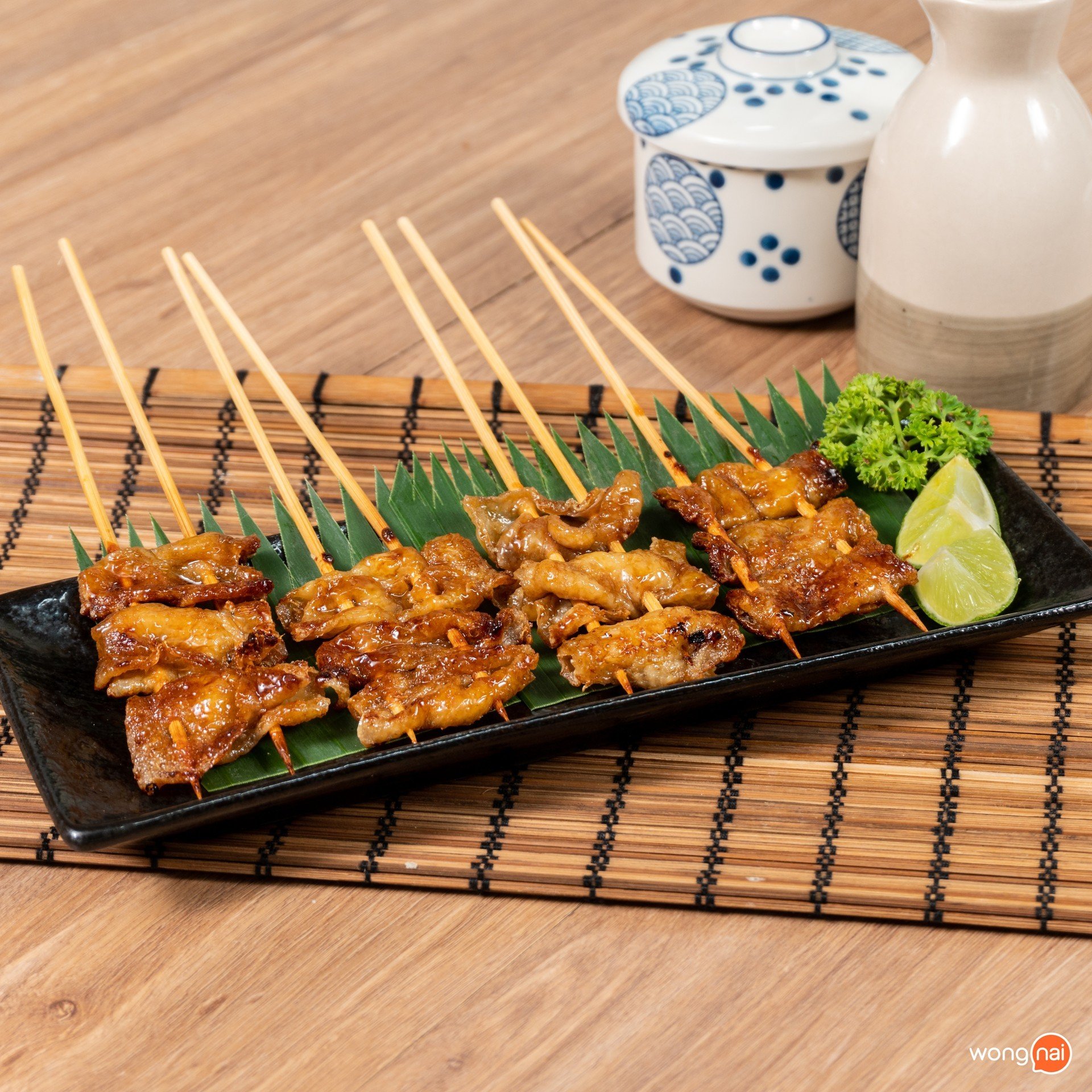 หนังไก่ย่างซีอิ๊ว