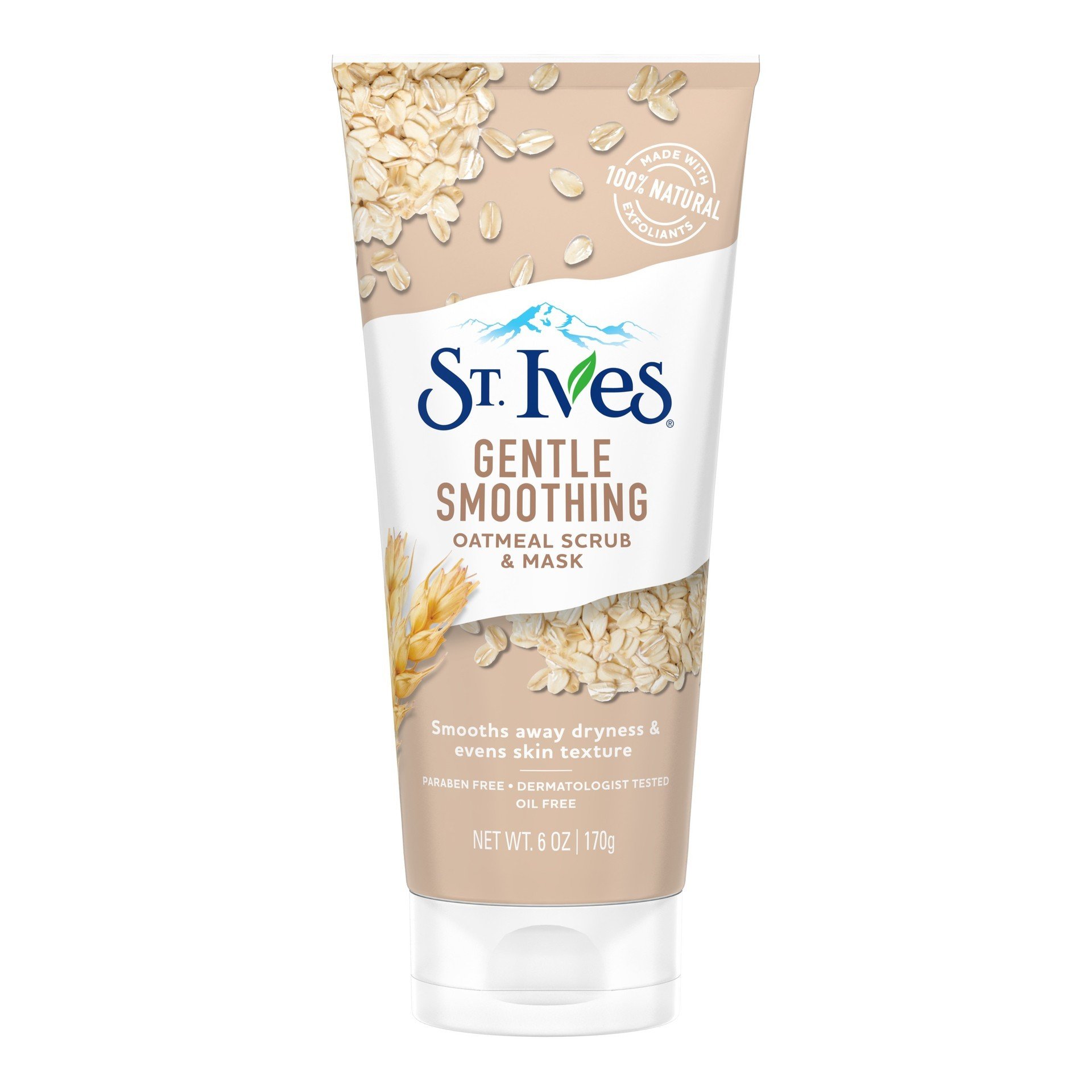 สครับหน้า ST.Ives Gentle Smoothing Oatmeal Scrub & Mask 