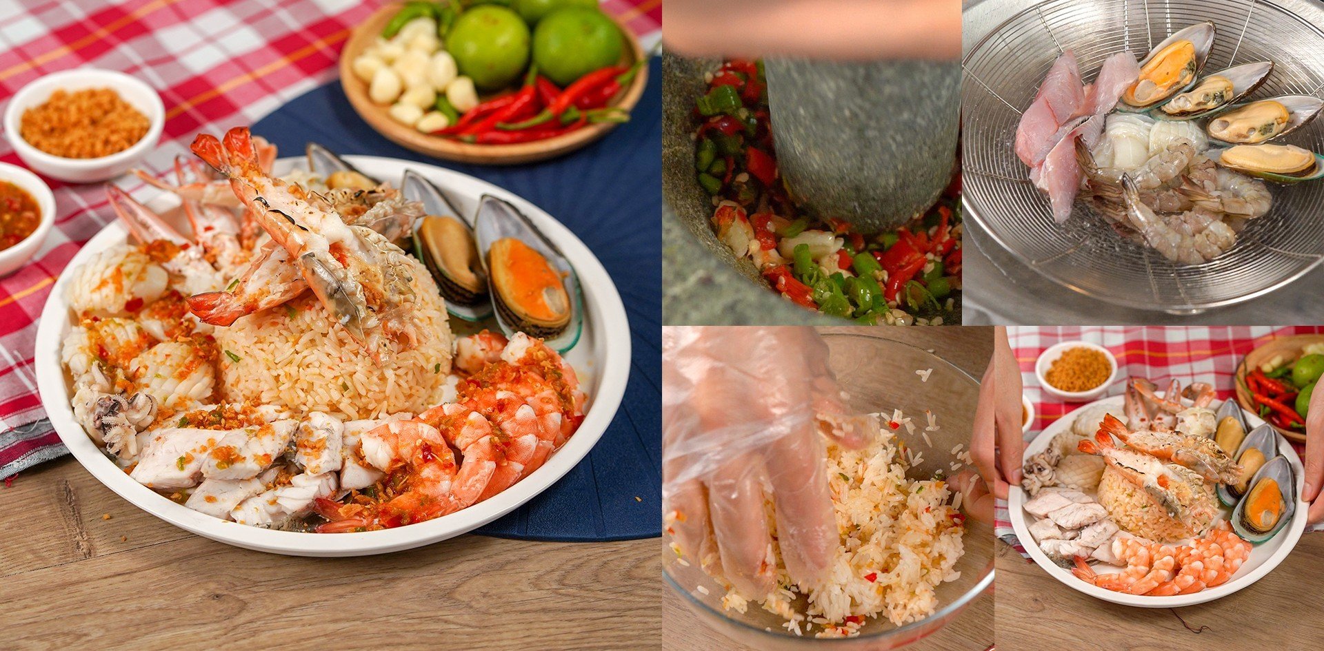 วิธีทำ “ข้าวคลุกพริกเกลือ” เมนูอาหารจานเดียว ข้าวแซ่บ เครื่องทะเลแน่น