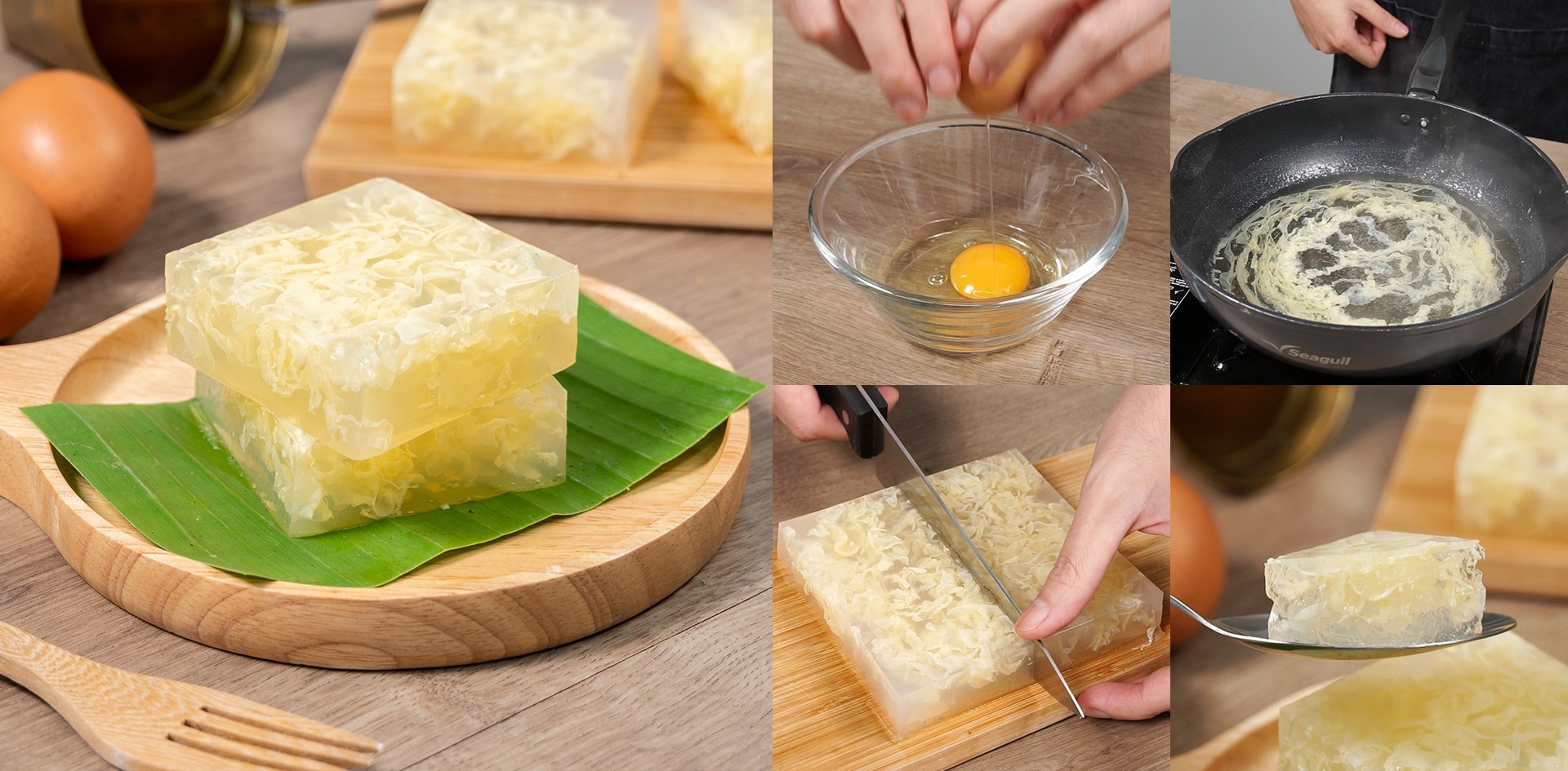 วิธีทำ “วุ้นไข่” เมนูขนมไทยหายาก รสชาติหวานหอม สวยงามอร่ามตา เมนูอาหารว่าง