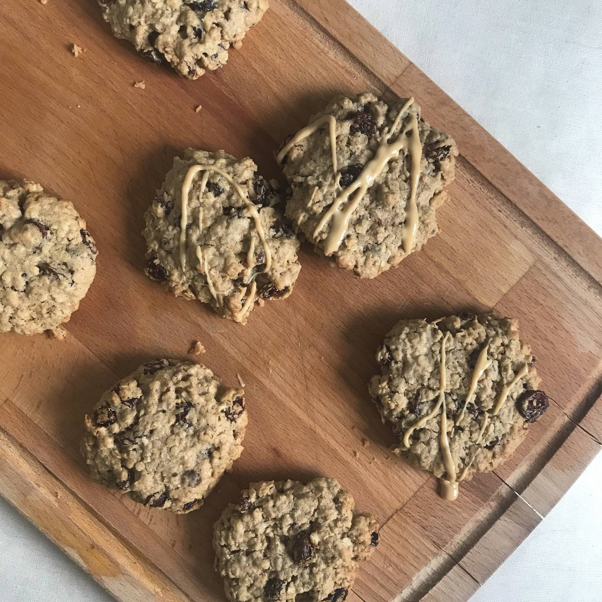 โอ๊ตมีล ลูกเกด คุกกี้ Chewy Oatmeal Raisin Cookies