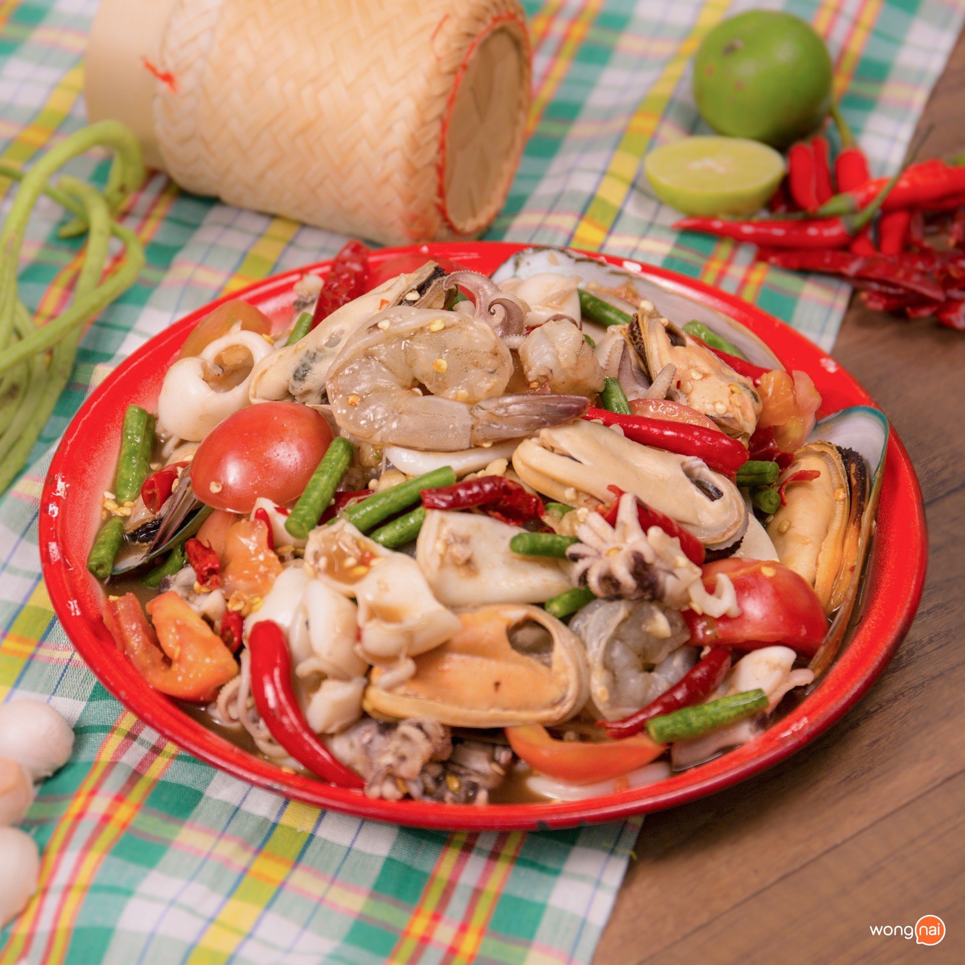 ส้มตำเกาเหลาซีฟู้ด