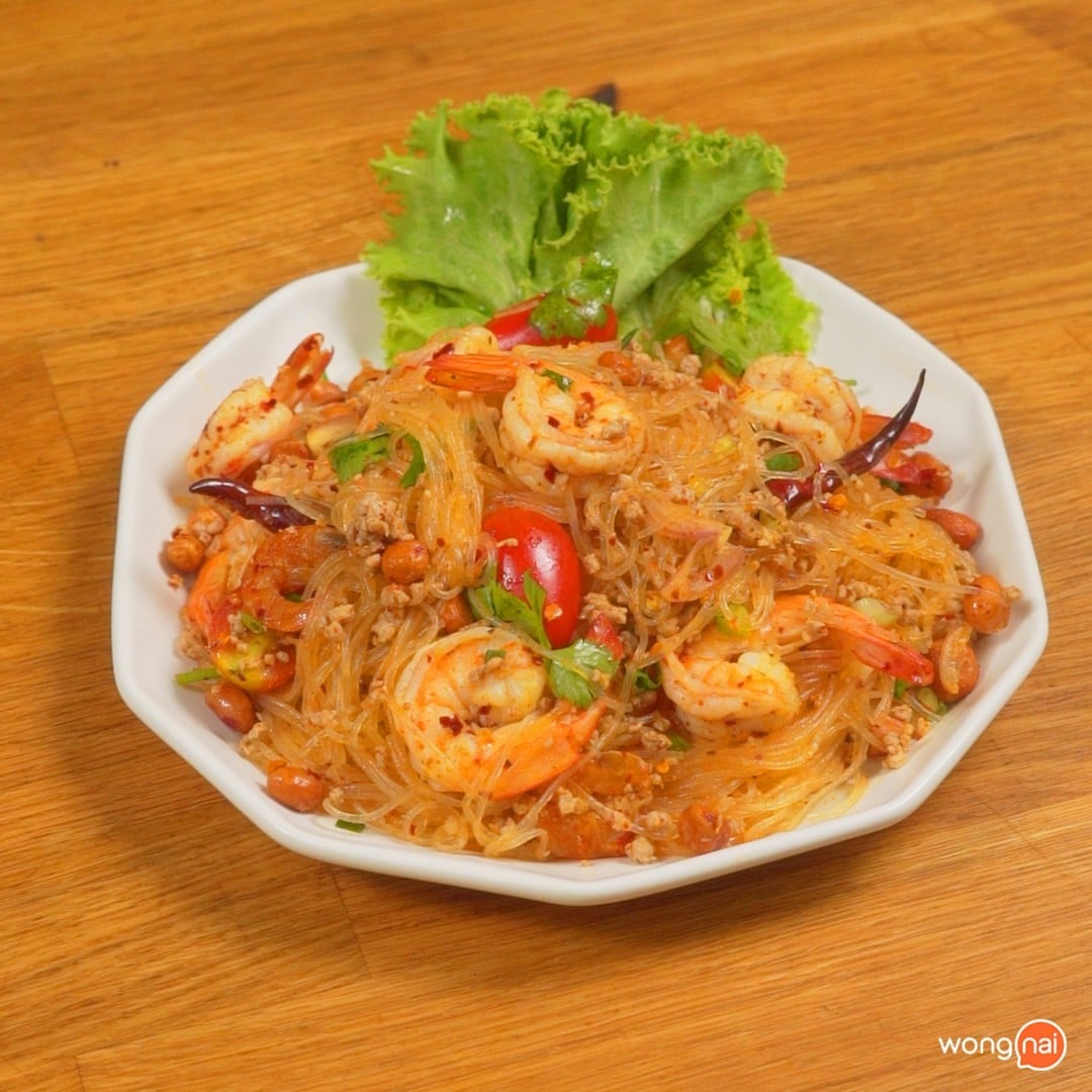 ยำวุ้นเส้นผัด