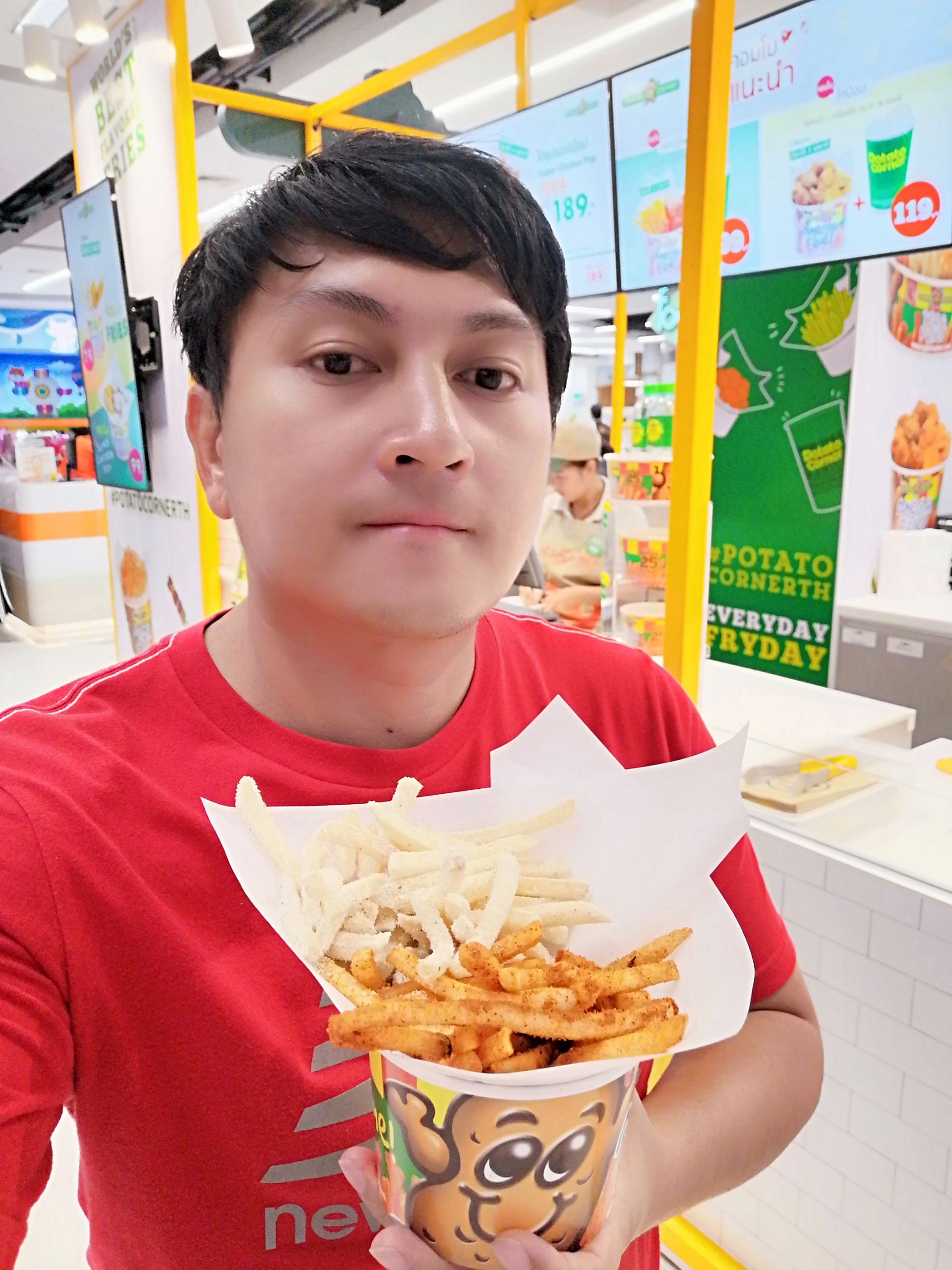 รีวิว Potato Corner Big C หางดง มันฝรั่งทอดเจ้าดัง
