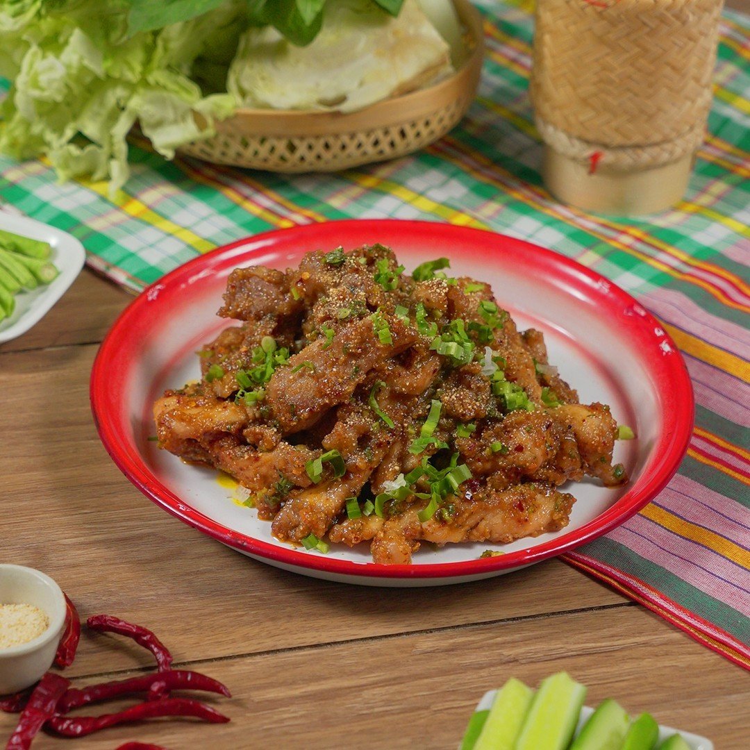 หมูคั่วจิ้มแจ่ว