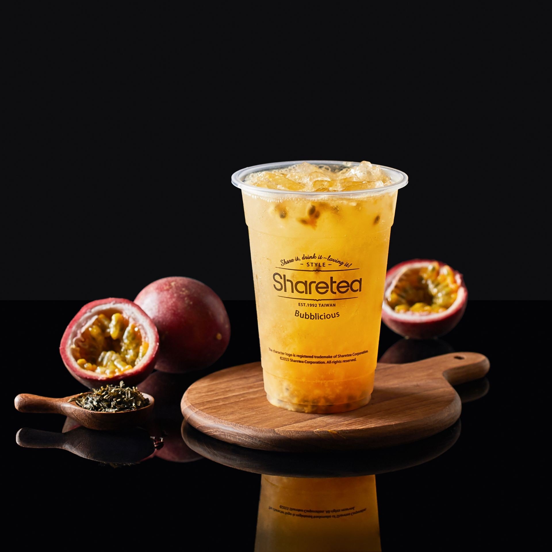 Passion Fruit Green Tea ร้าน Sharetea ICONSIAM