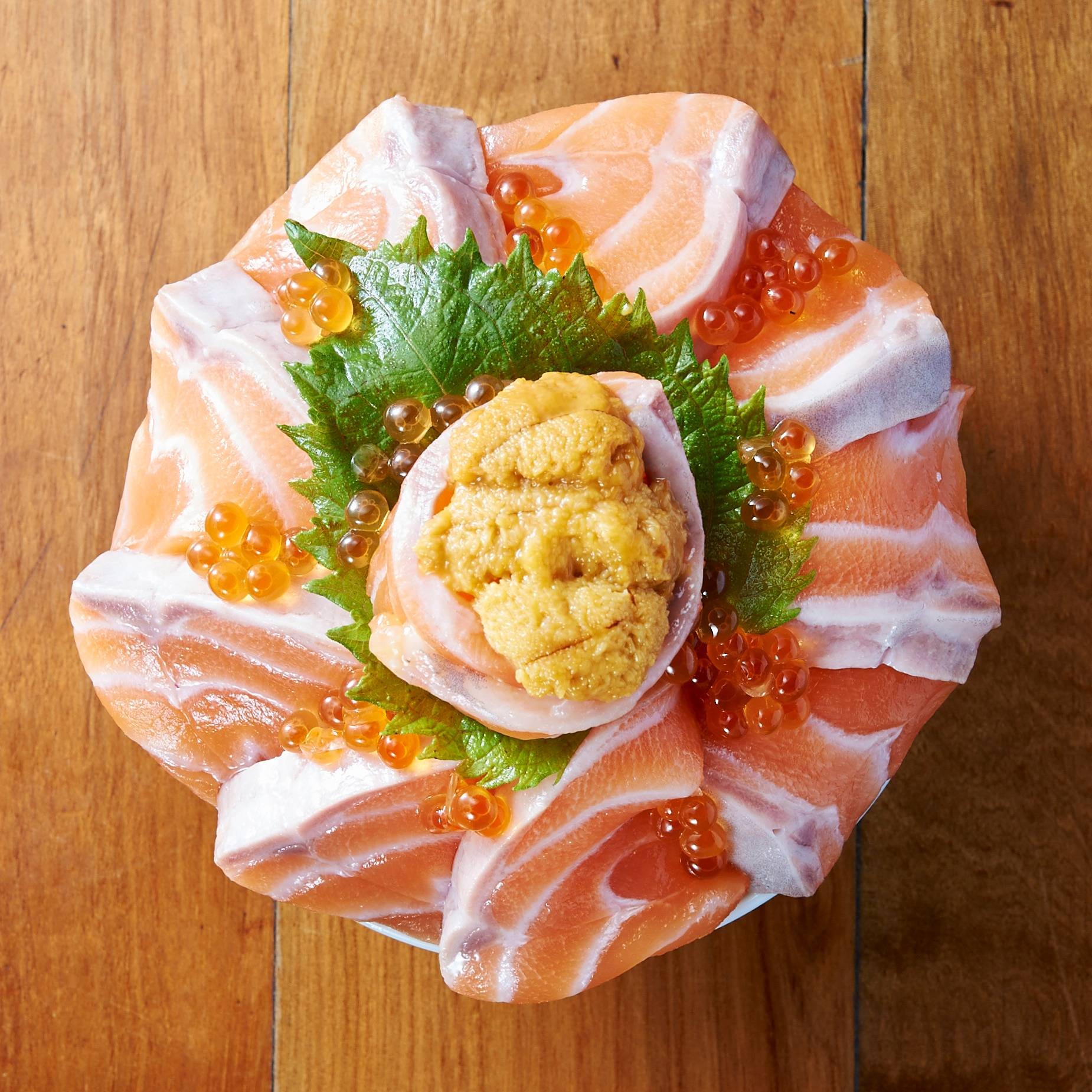 Uni Salmon Teppen Don • image ร้าน Omakase Don by Teppen DONKI MALL