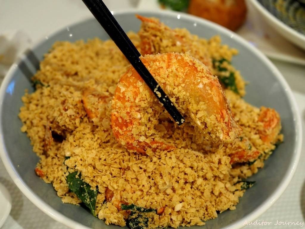 กุ้งทอดซีเรียล ร้าน Jumbo Seafood Gallery Riverwalk