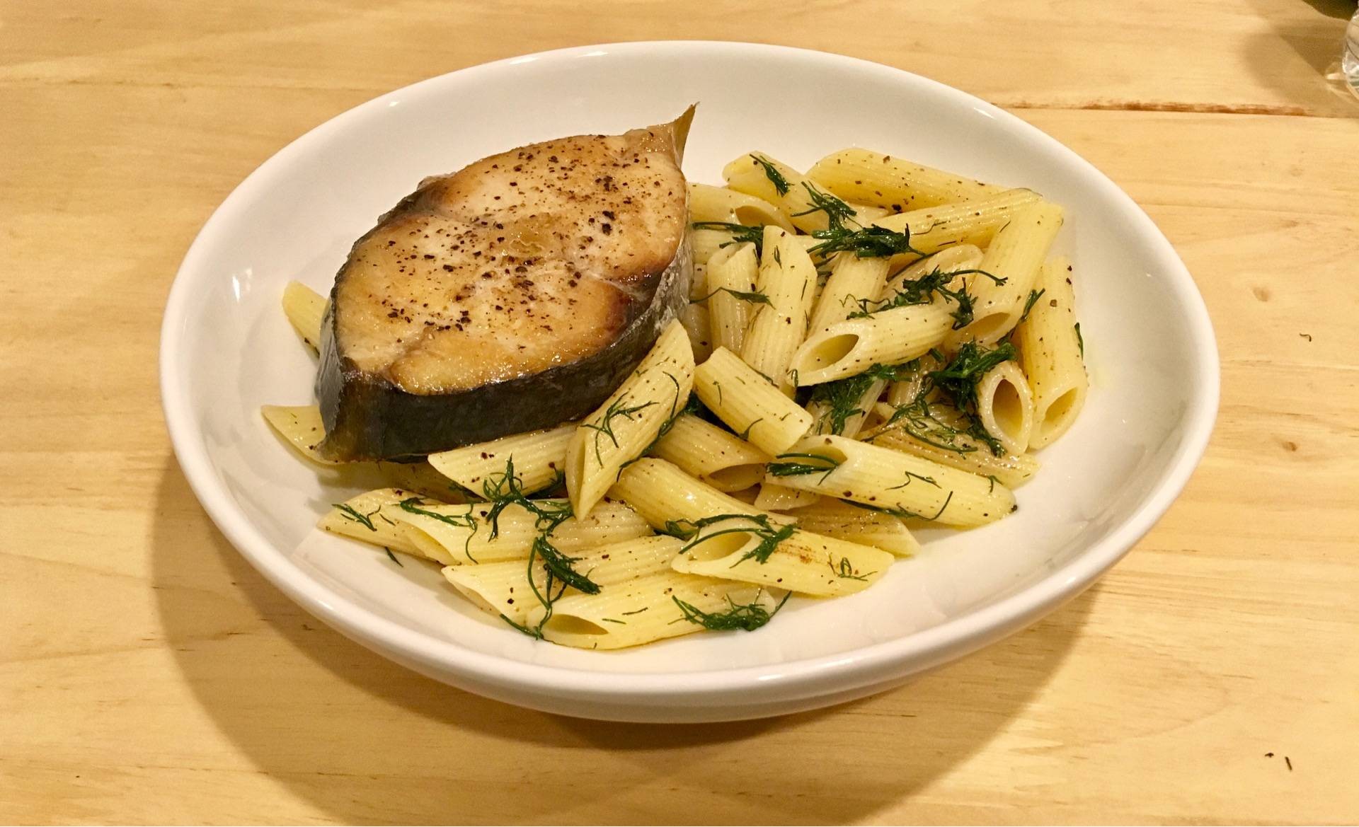 Spanish Mackerel With Penne & Dill
