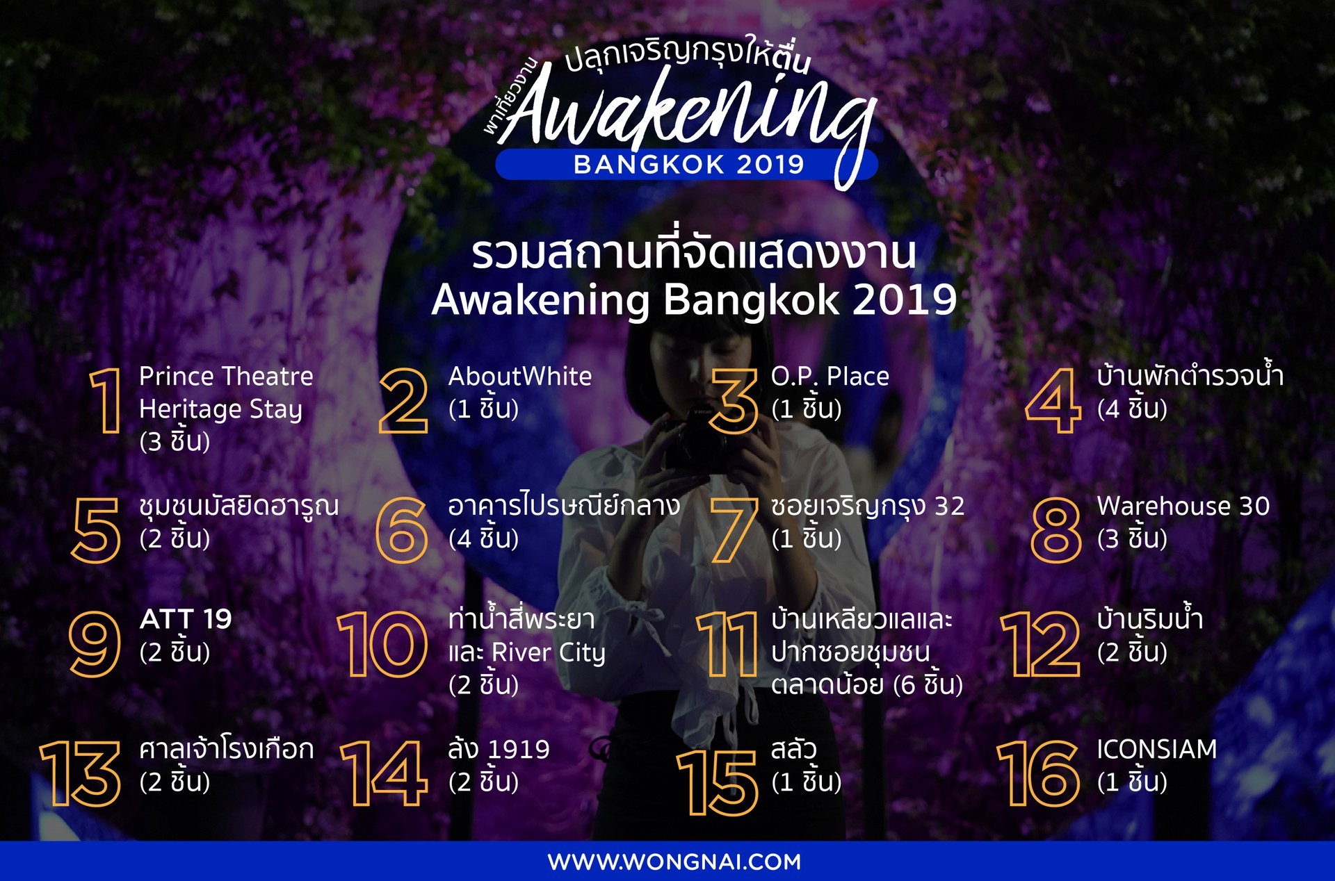 Awakening Bangkok 2020 Map พาเดินเที่ยวงาน Awakening Bangkok 2019 ชมประติมากรรมไฟยามค่ำคืน! - Wongnai