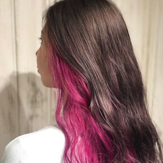 สีผมหลบใน