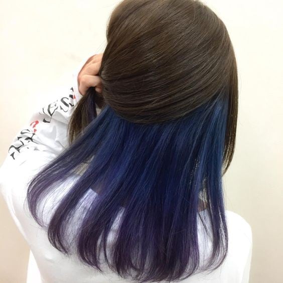 สีผมหลบใน