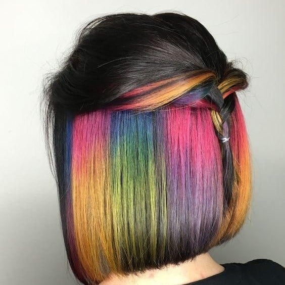 สีผมหลบใน