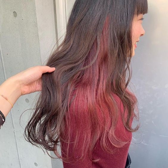 ผมสีหลบใน