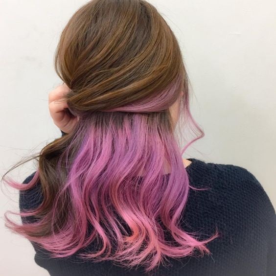 สีผมหลบใน