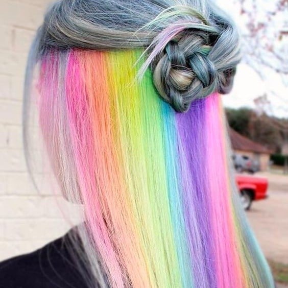 สีผมหลบใน