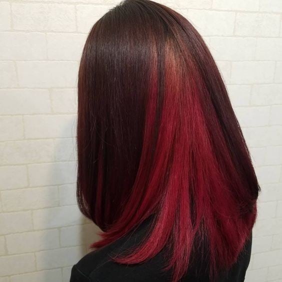ผมสีหลบใน