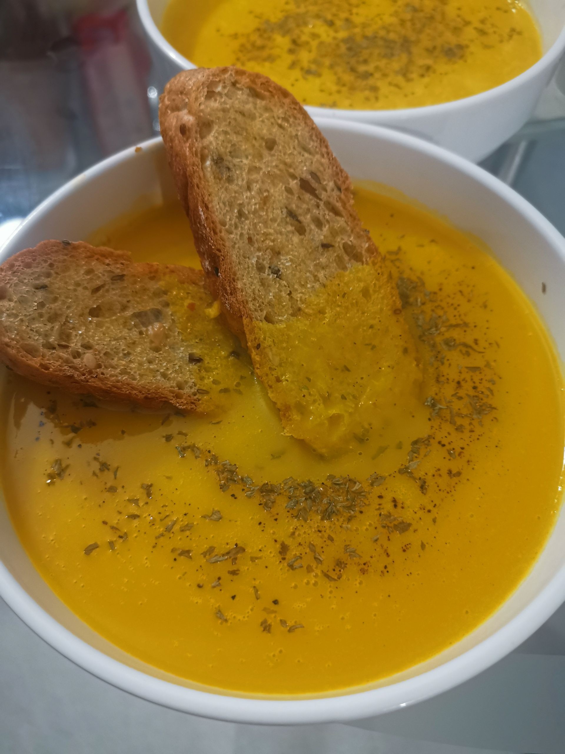 Pumpkin soup ซุปฟักทอง