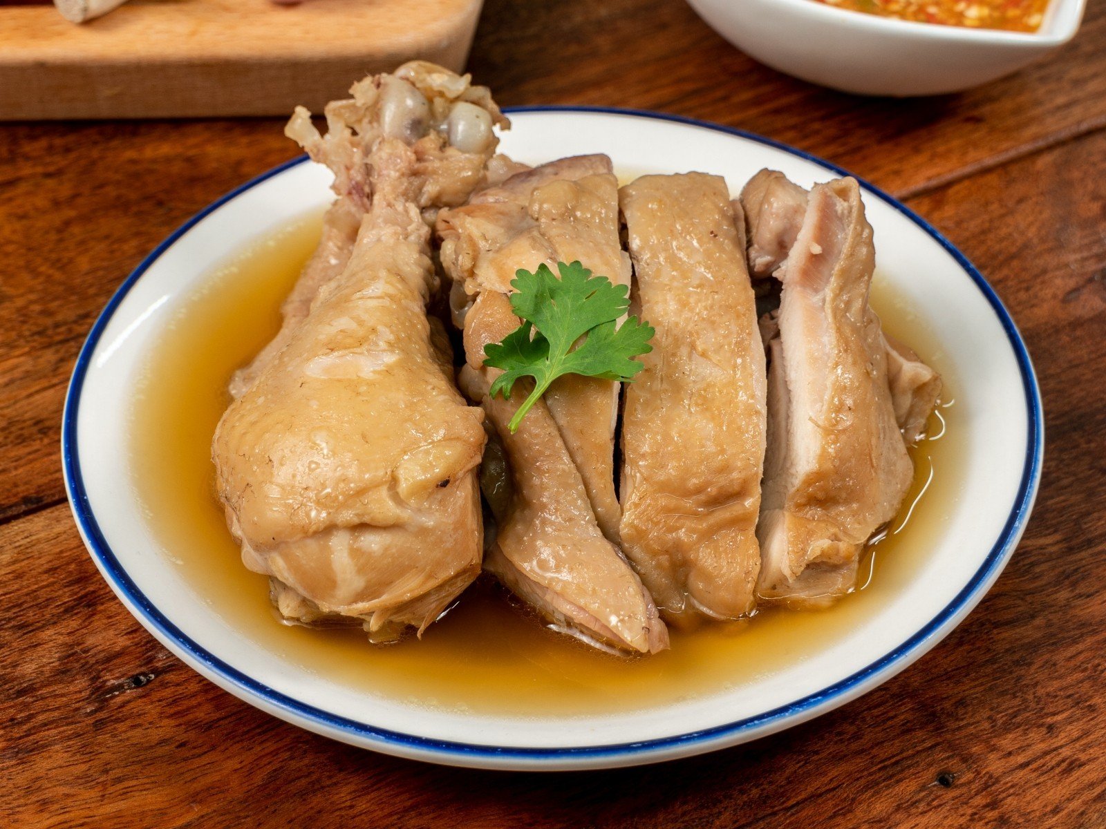 ไก่ต้มน้ำปลา