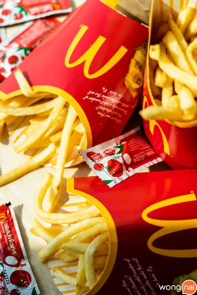 เมนูเฟรนช์ฟรายส์ ร้านMcDonald's