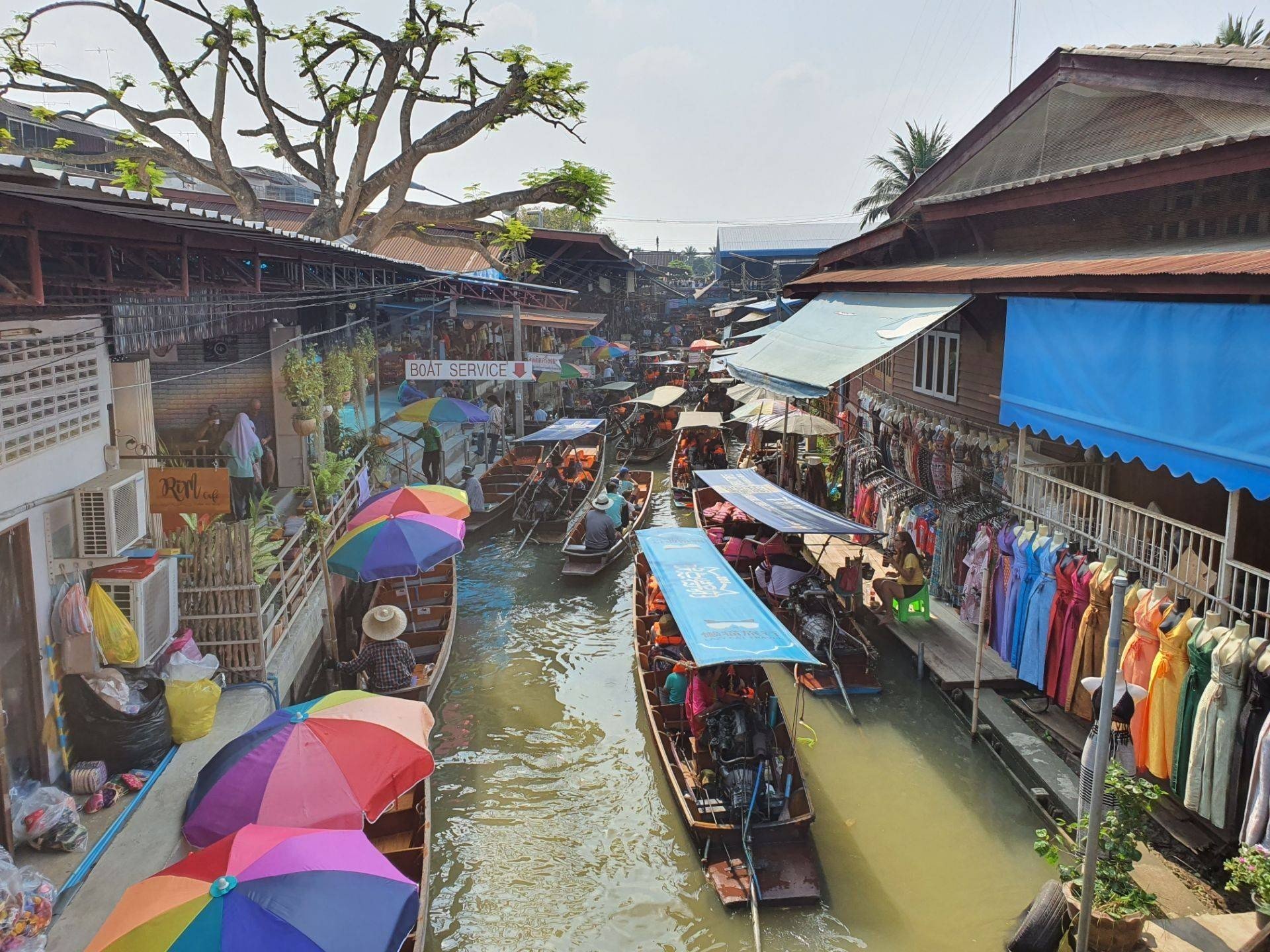 ตลาดน้ำดำเนินสะดวก ทีเที่ยวในราชบุรี