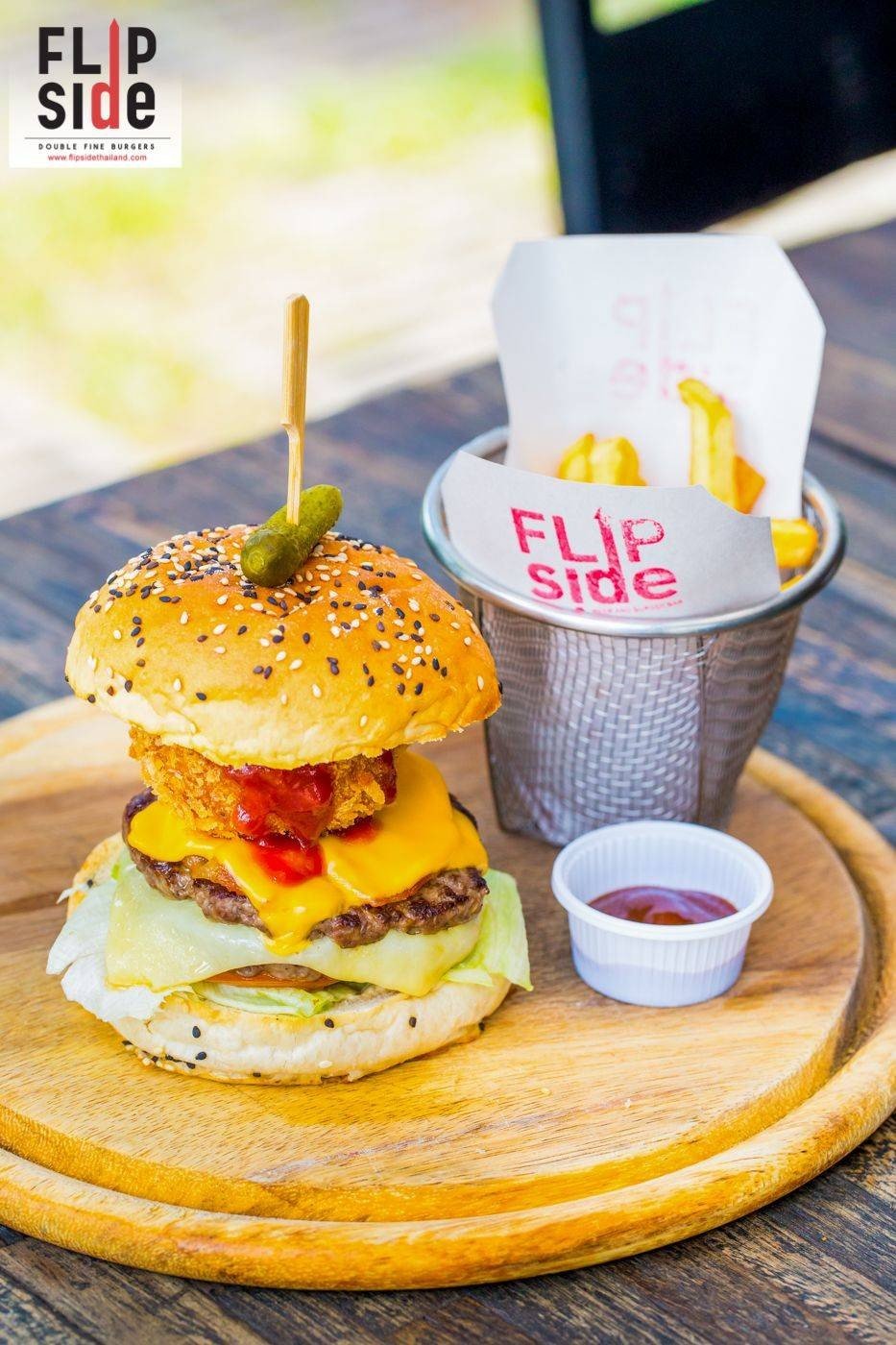 ร้าน Flip Side Burger And Bar รีวิวร้านอาหาร Wongnai