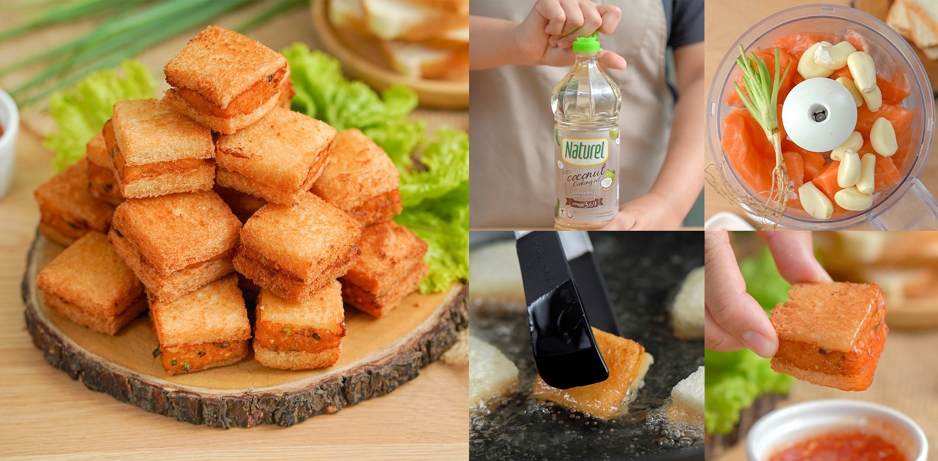 วิธีทำ “แซนด์วิชแซลมอนทอด” เมนูทอดขนมปังกรอบแซลมอนนุ่ม กินได้ทั้งบ้าน! เมนูอาหารว่าง
