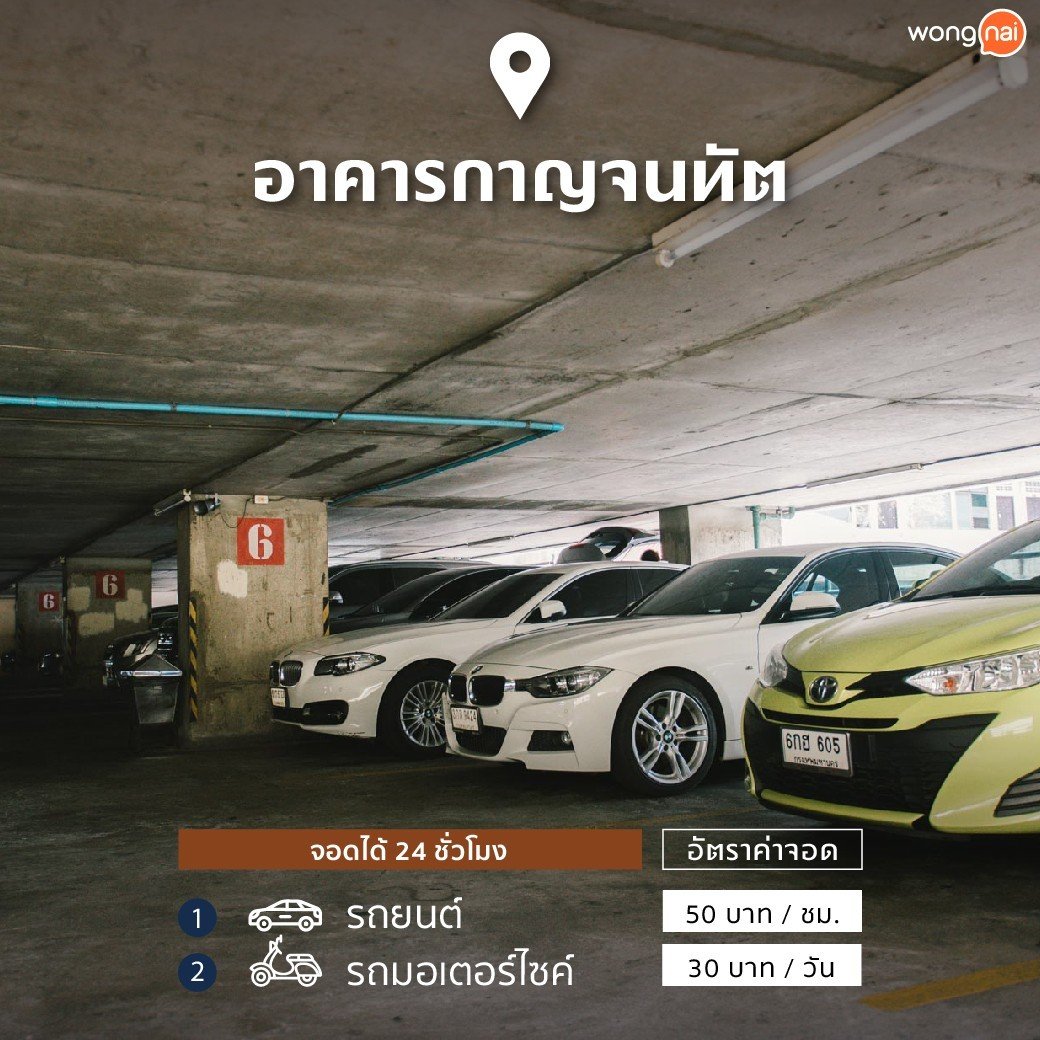 ที่จอดรถเยาวราช อาคารกาญจนทัต