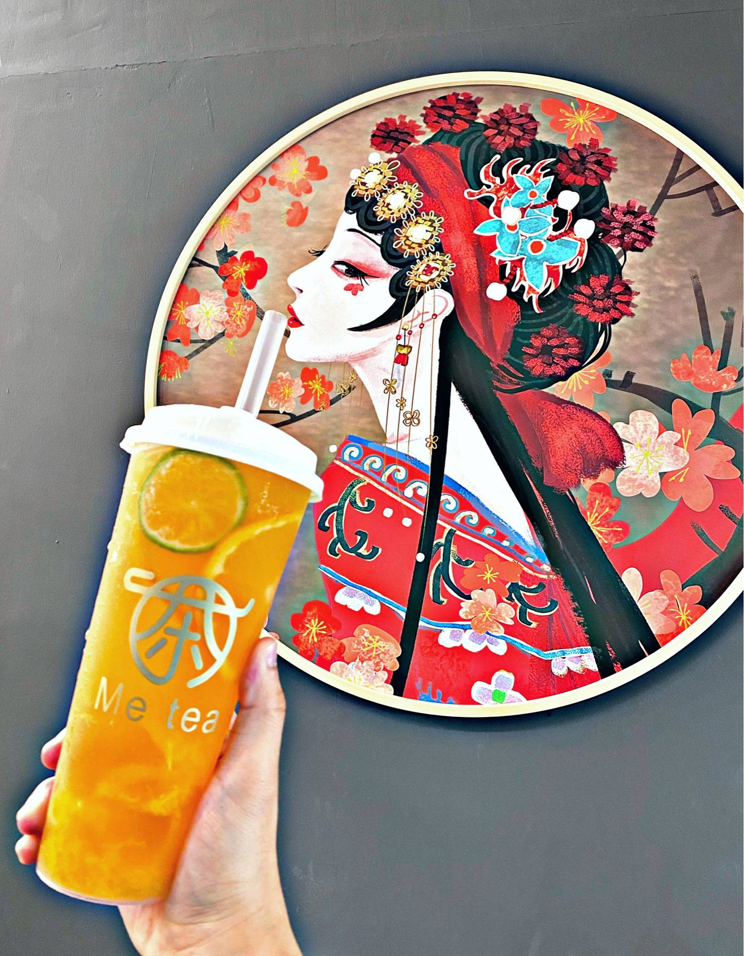 เฟรชแทนจะรินที 爆汁橙橙 ร้าน ME TEA อโศก