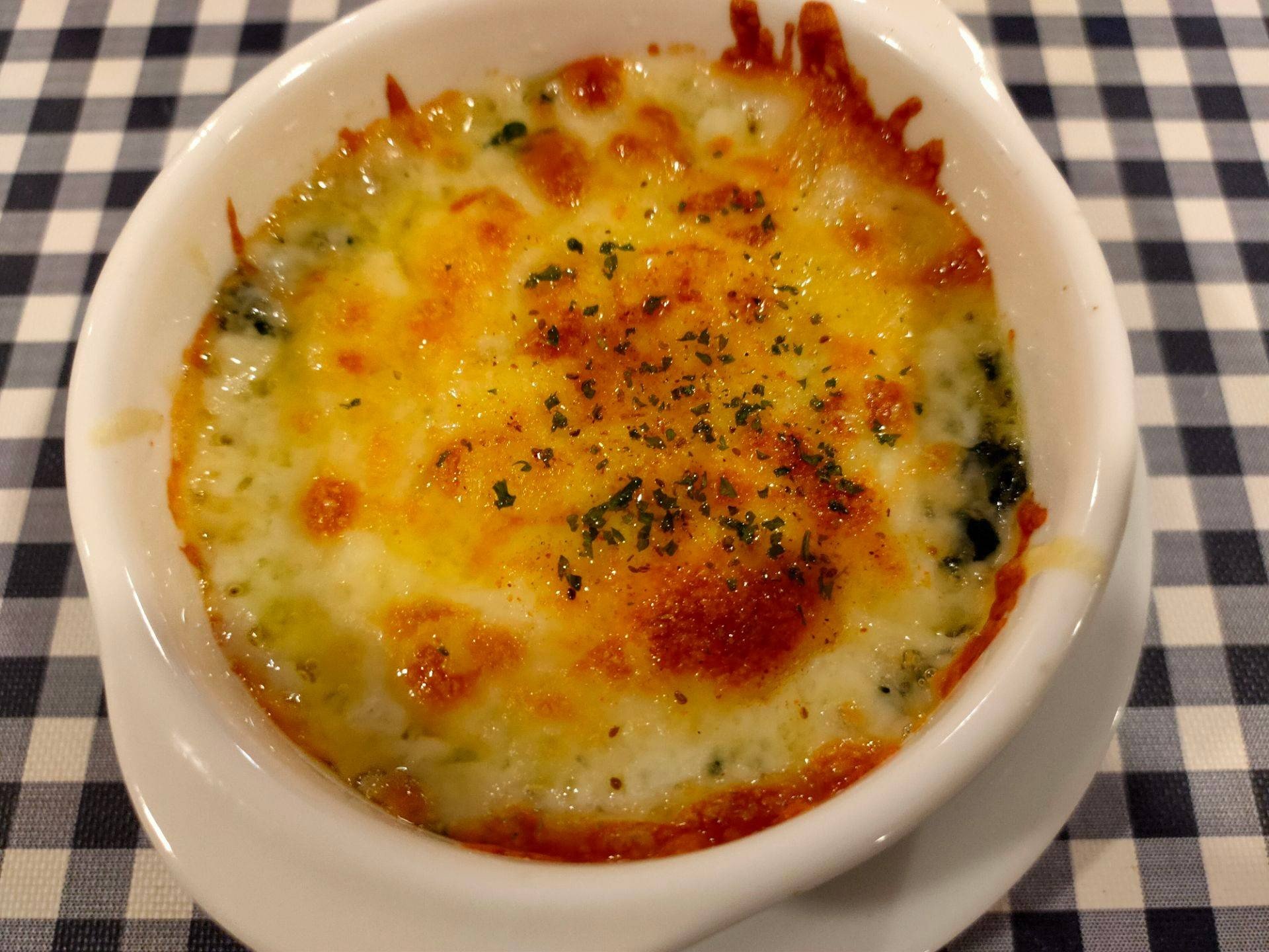 ผักโขมอบชีส ร้าน Au Gratin โอกราแตง Wongnai