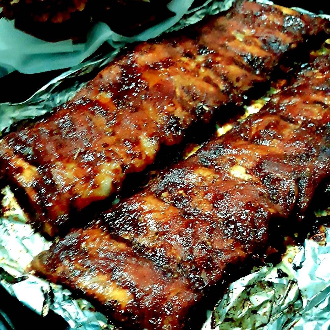ซี่โครงหมูอบซอสบาบีคิว(สูตรมัดใจคุณสา😁) pork ribs with barbecue sauce