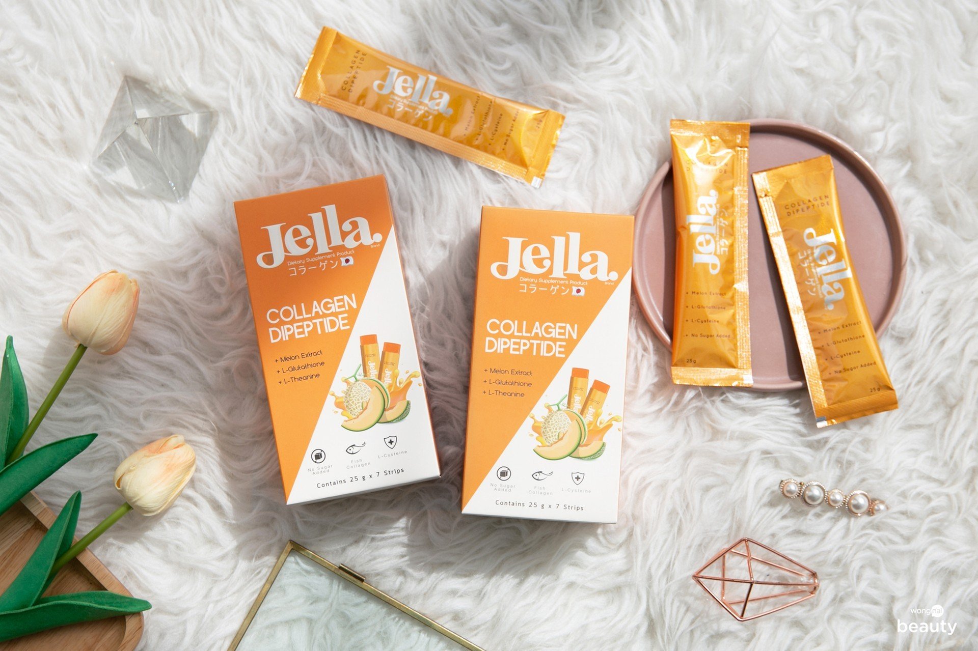 คอลลาเจน กลิ่นหอม อร่อย Jella Collagen Dipeptide