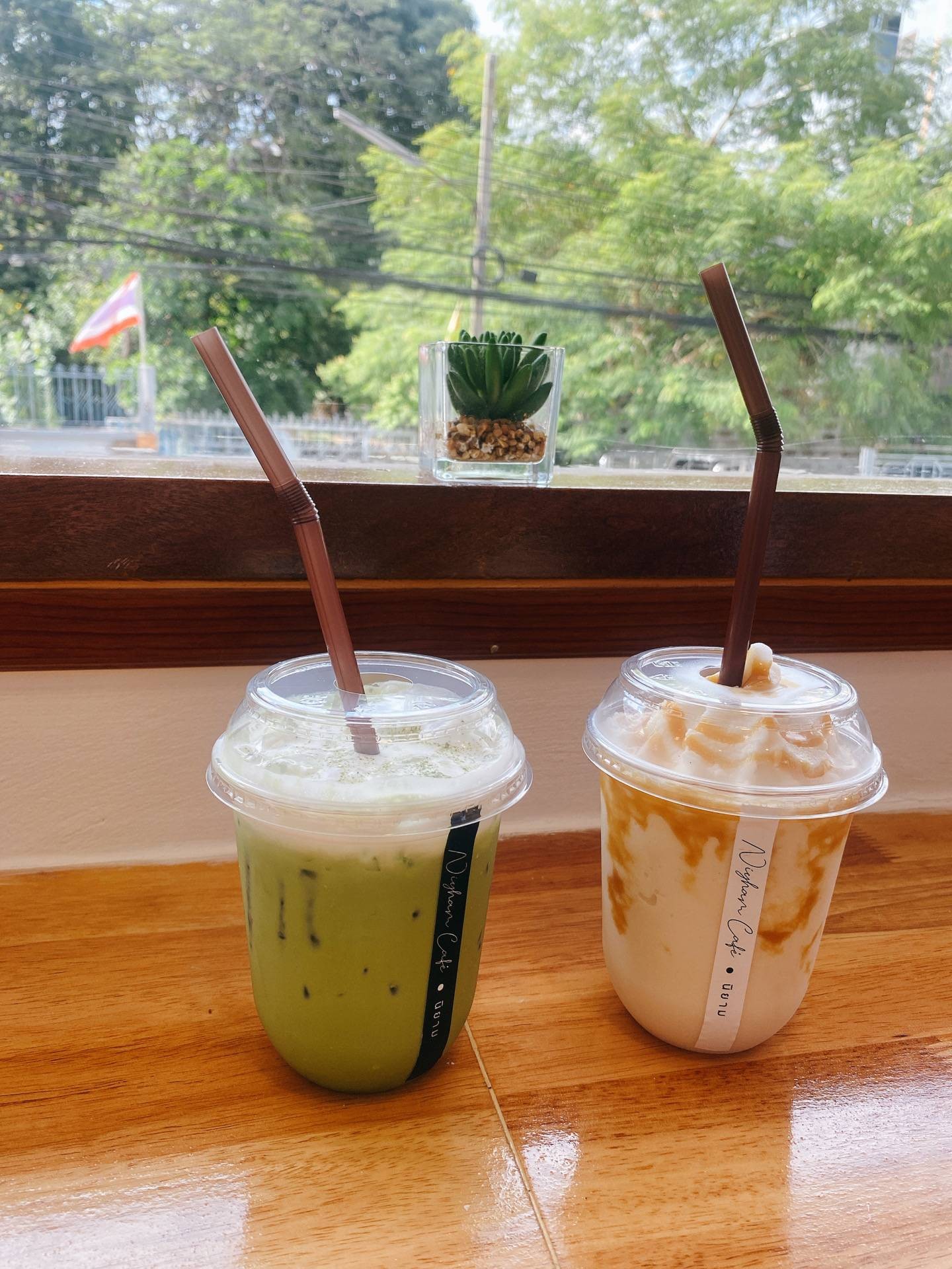 รีวิว Niyham Cafe ( นิยามคาเฟ่ ) ดอนเมือง Caramel Frappe /Premium