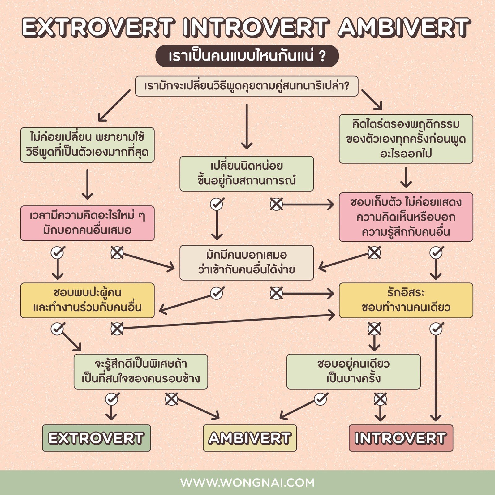 Introvert, Extrovert และ Ambivert คืออะไร? เช็กตัวเองได้ทางนี้!