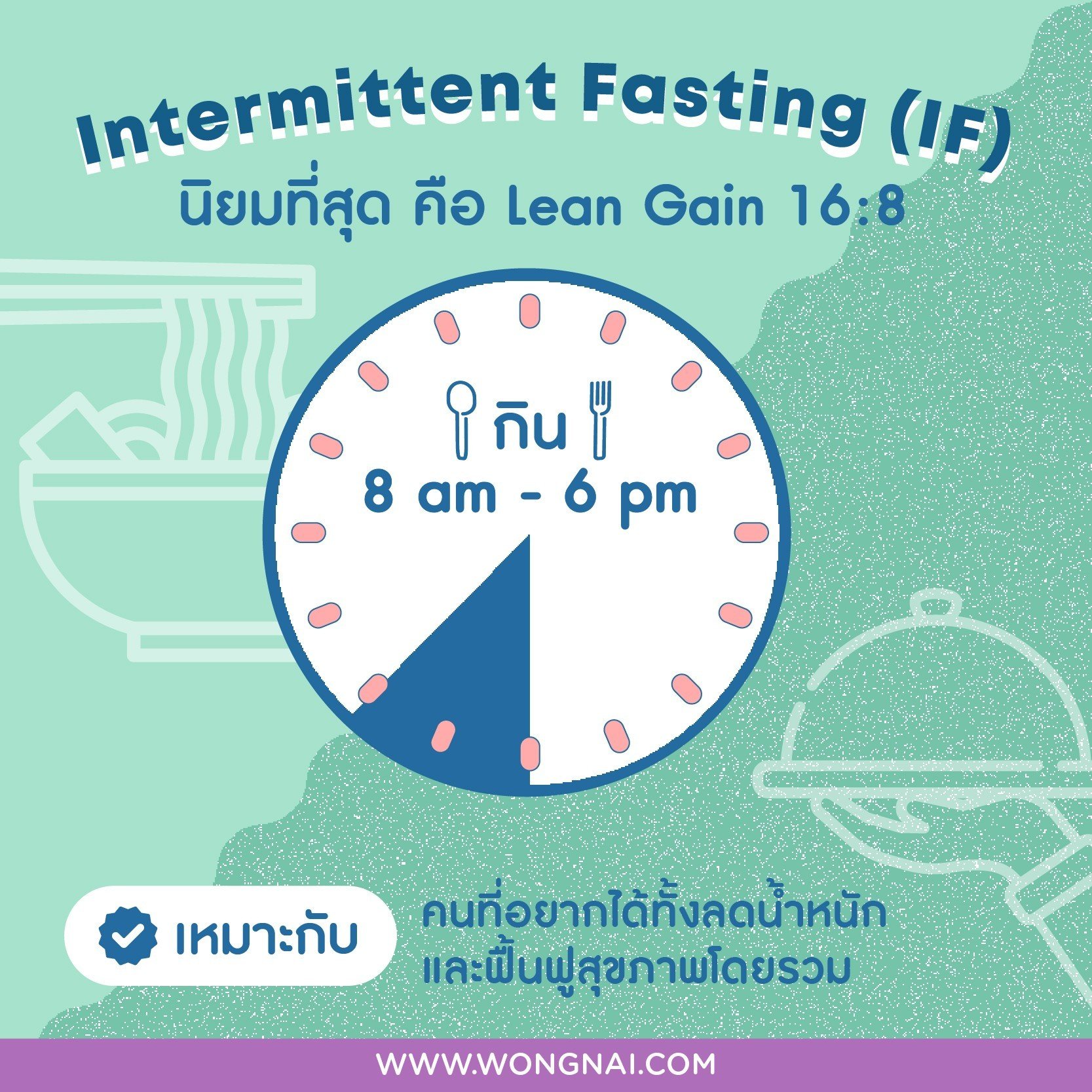 อดอาหาร IF ลดน้ำหนัก