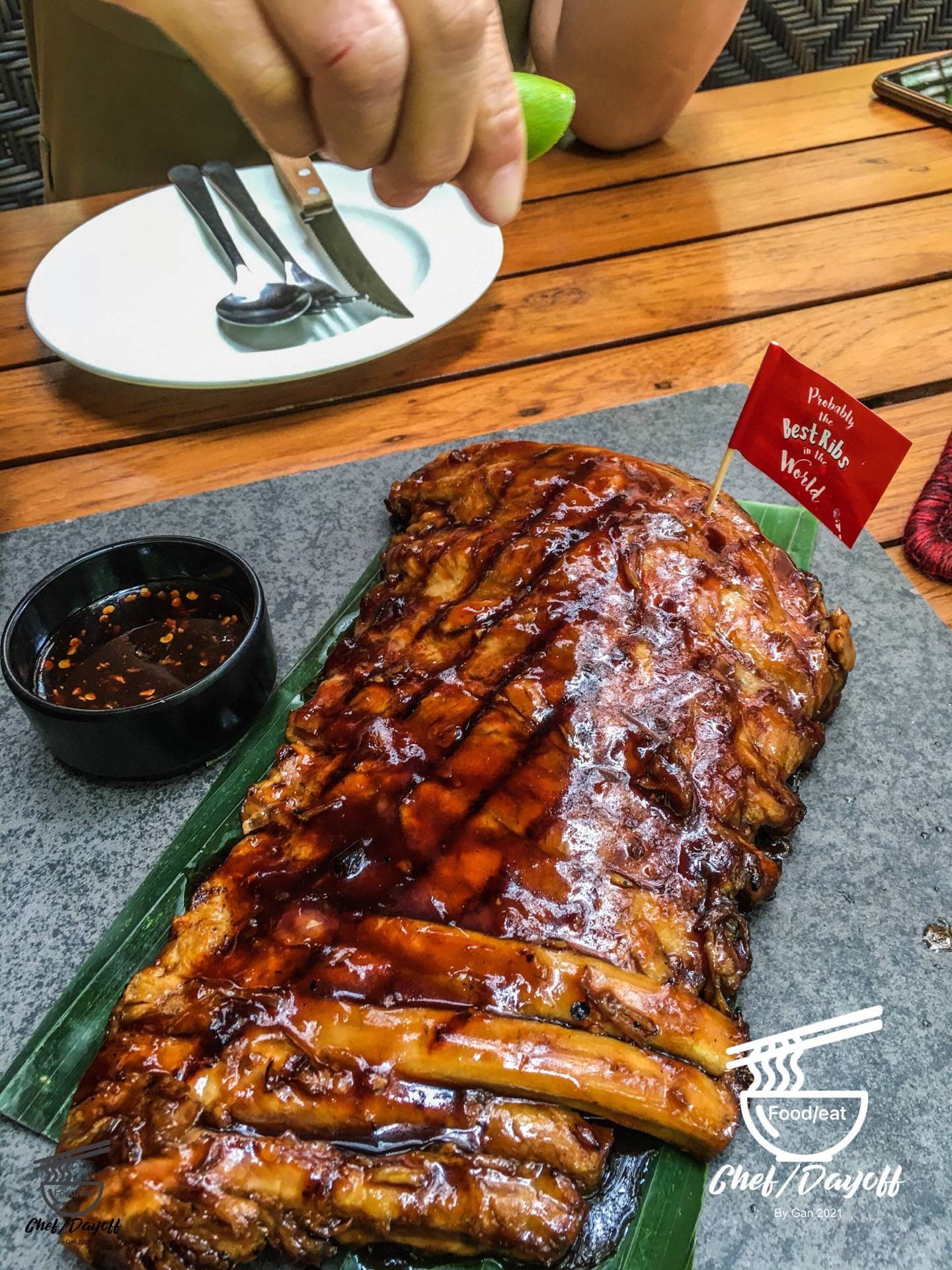 BBQ Pork ribs ร้าน Naughty Nuri's Phuket ภูเก็ต Wongnai